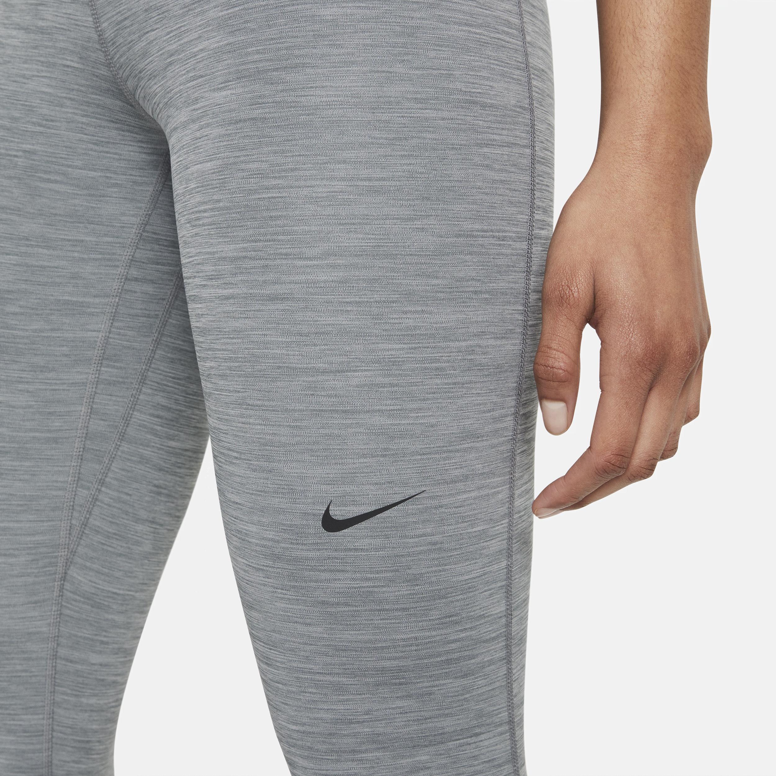 Womens Nike Pro Mid-Rise Crop Mesh-Panel Leggings | CZ9803-084 Product Image