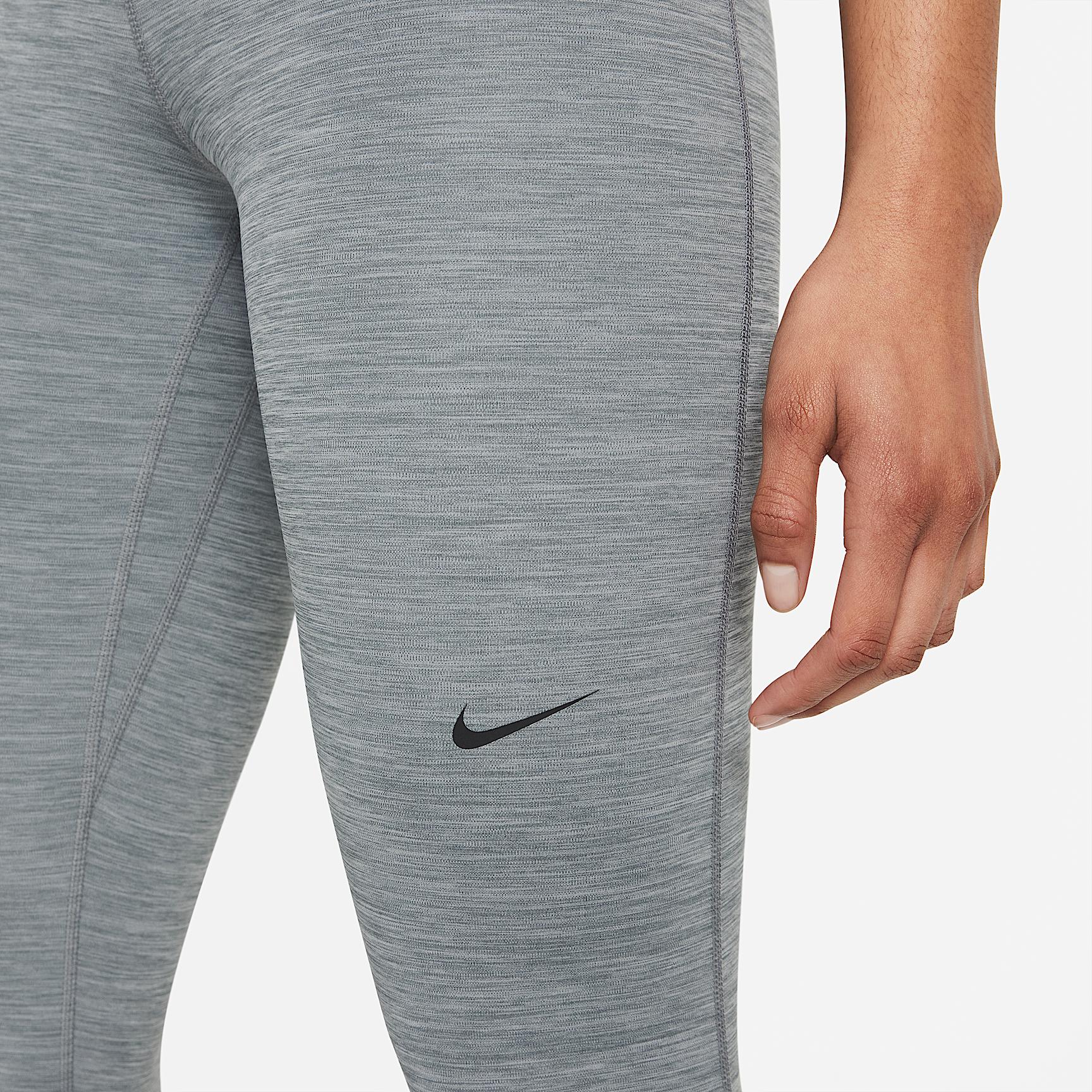 Womens Nike Pro Mid-Rise Crop Mesh-Panel Leggings | CZ9803-084 Product Image