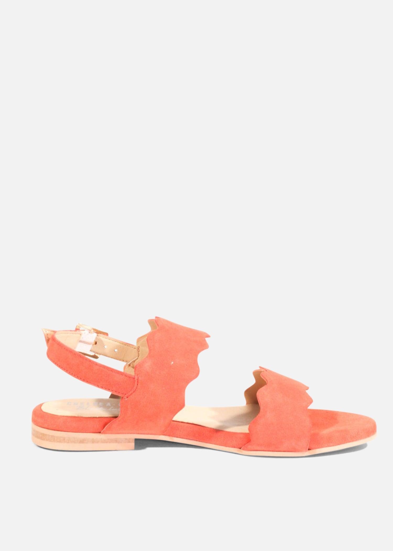 Jarden Suede Scallop Sandals Product Image
