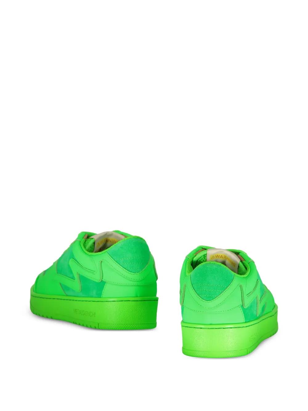 logo-appliqué leather sneakers Product Image