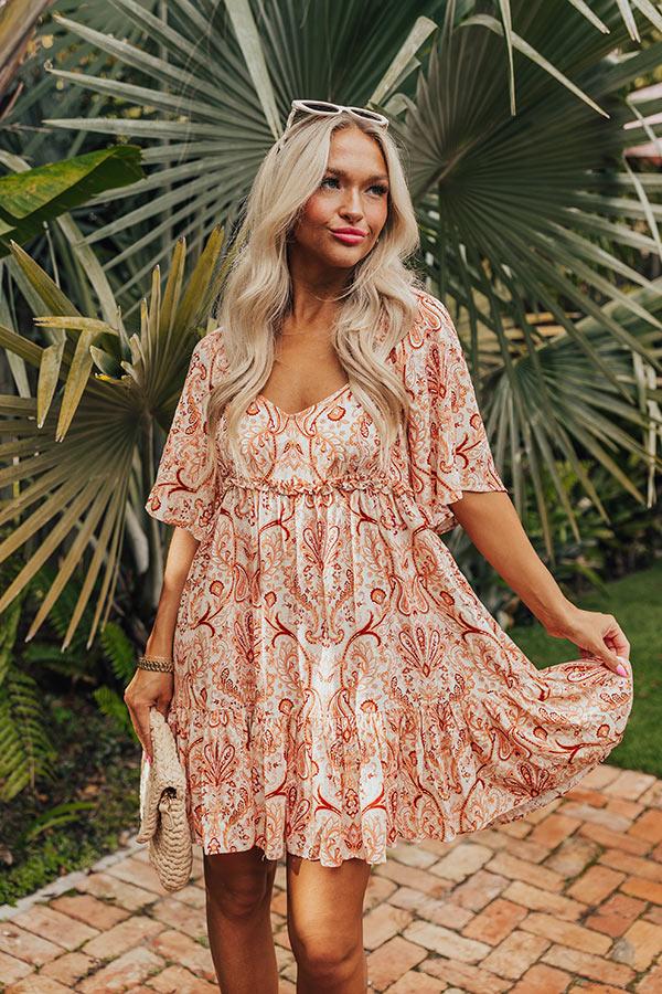 Seeking The Shore Paisley Shift Dress Product Image