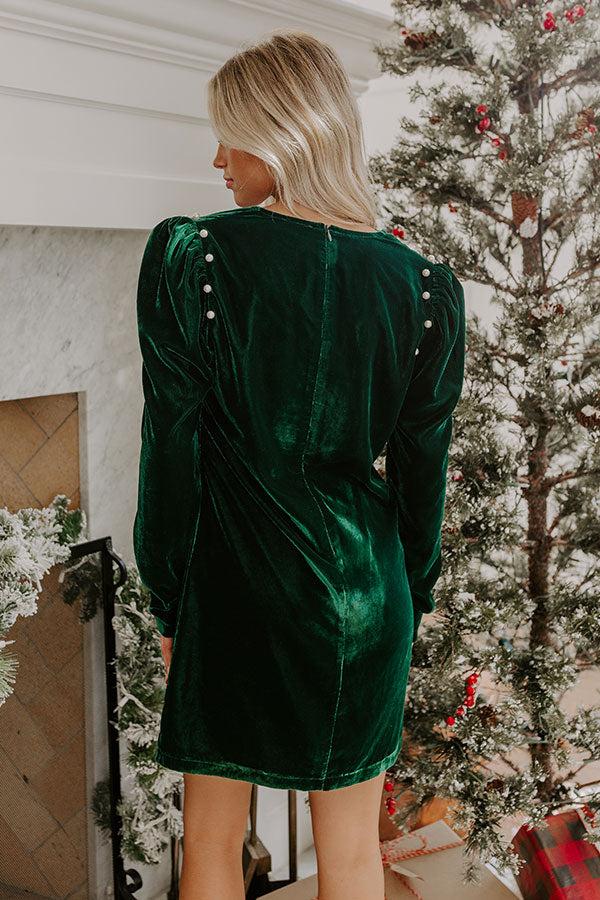 Vino At Midnight Velvet Mini Dress Product Image