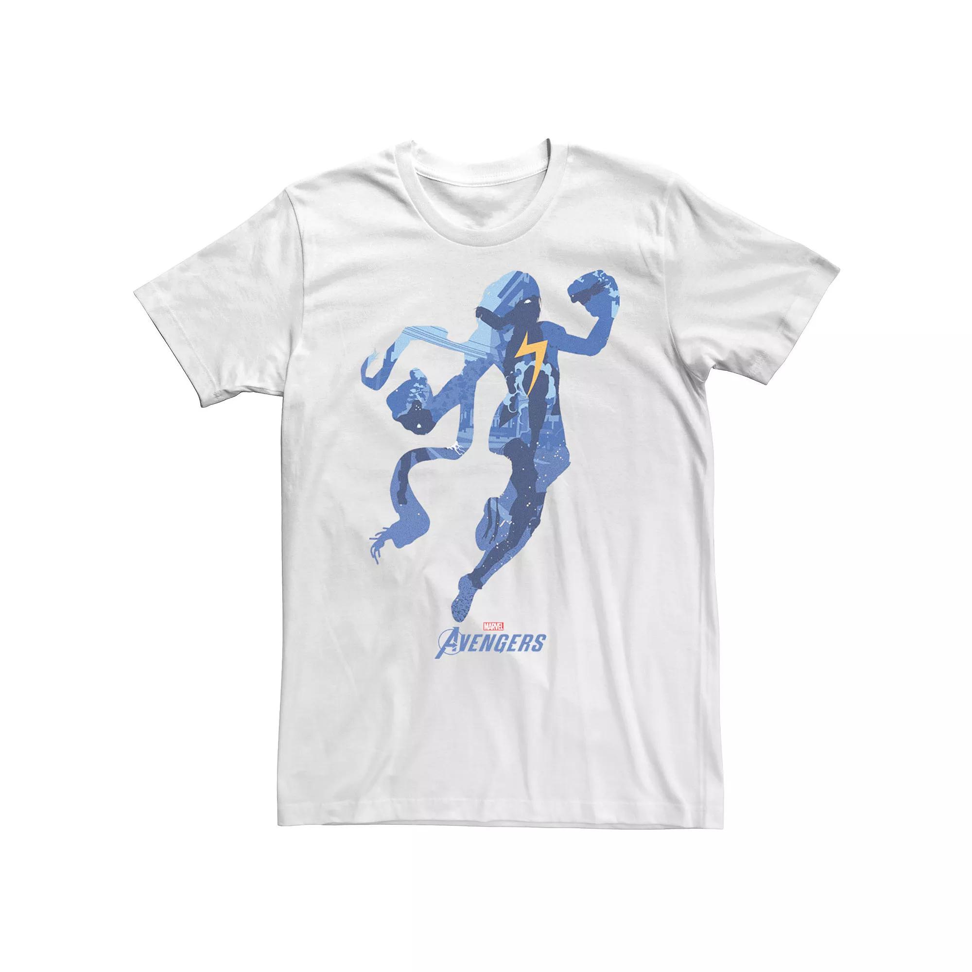 Men's Marvel Avengers Ms Marvel Silhouette Fill Tee,  Product Image