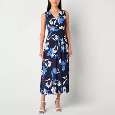 Studio 1 Womens Sleeveless Floral Maxi Dress Product Image