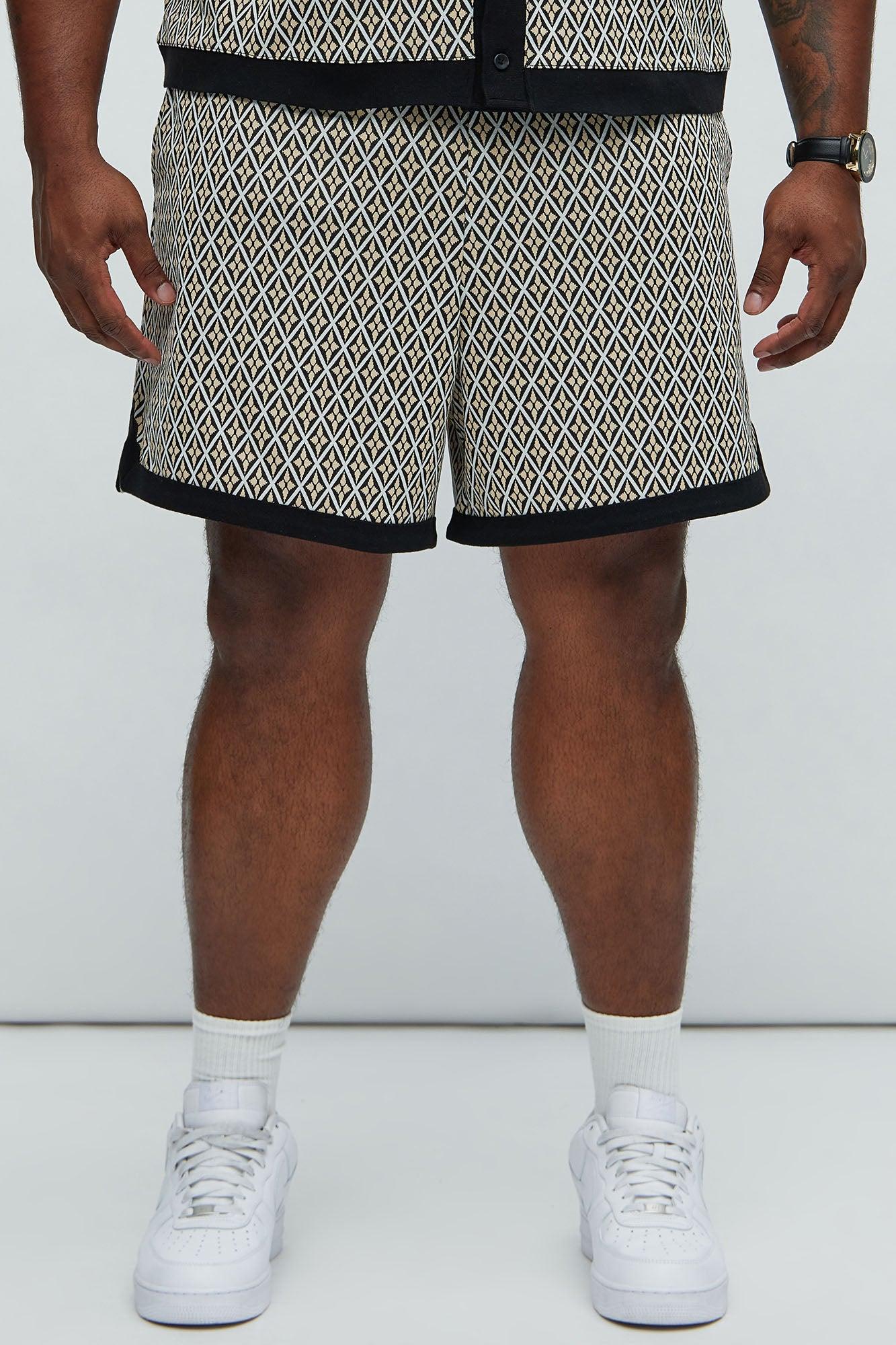 Rushmore Knit Warmup Shorts - Black/combo Product Image