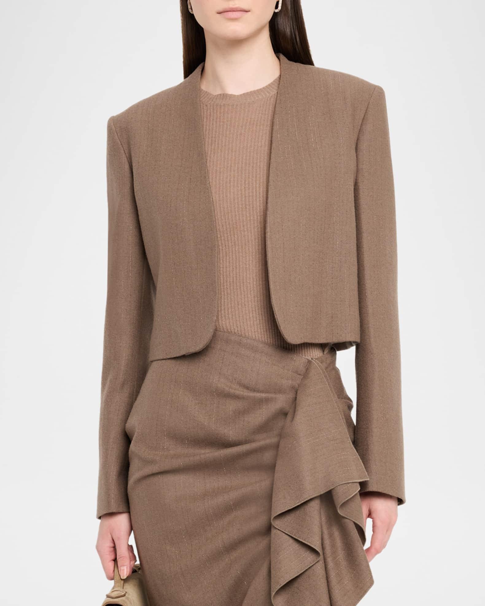 Cropped Pinstripe Jacket Product Image