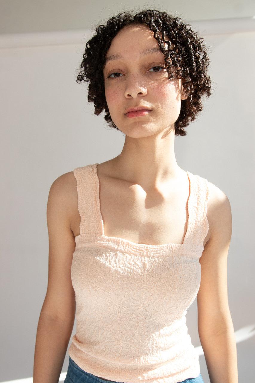 Floral Jacquard Tank Top Product Image