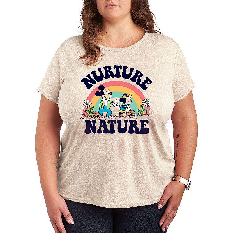 Disney's Mickey Mouse Plus Nurture Nature Graphic Tee, Women's,  Product Image