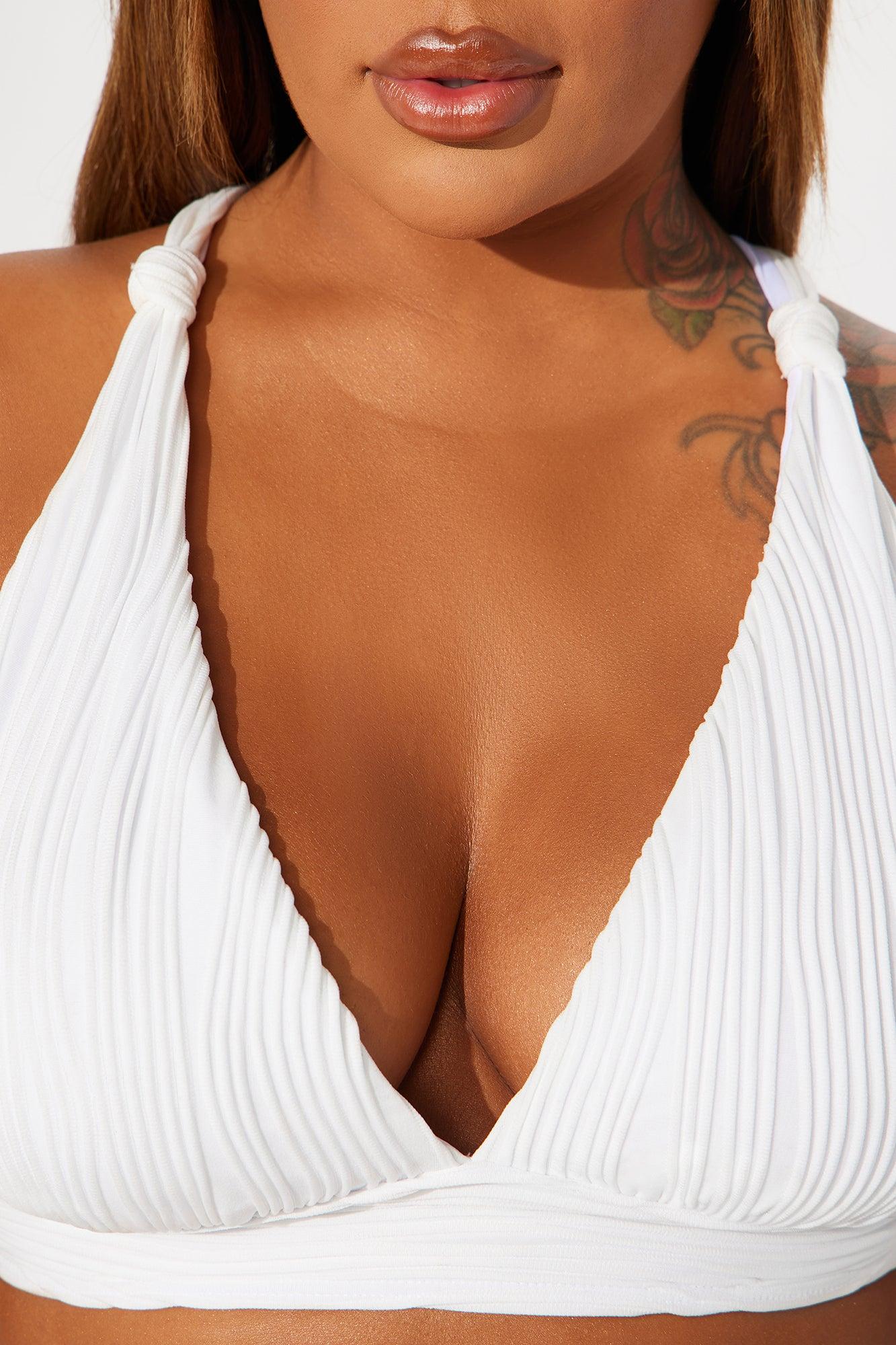 Amani Textured 2 Piece Bikini - White Product Image