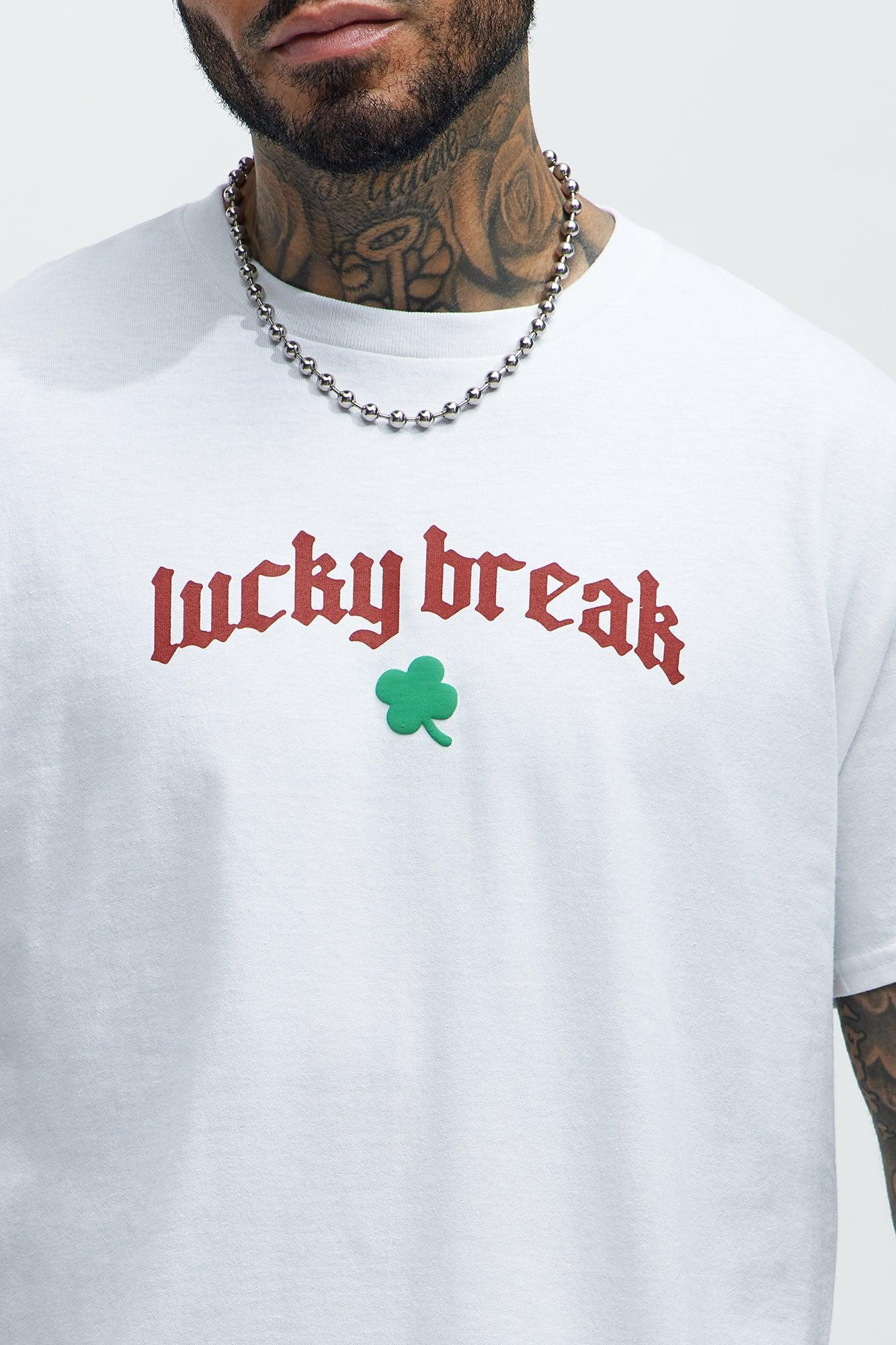 Lucky Break Short Sleeve Tee - White Product Image