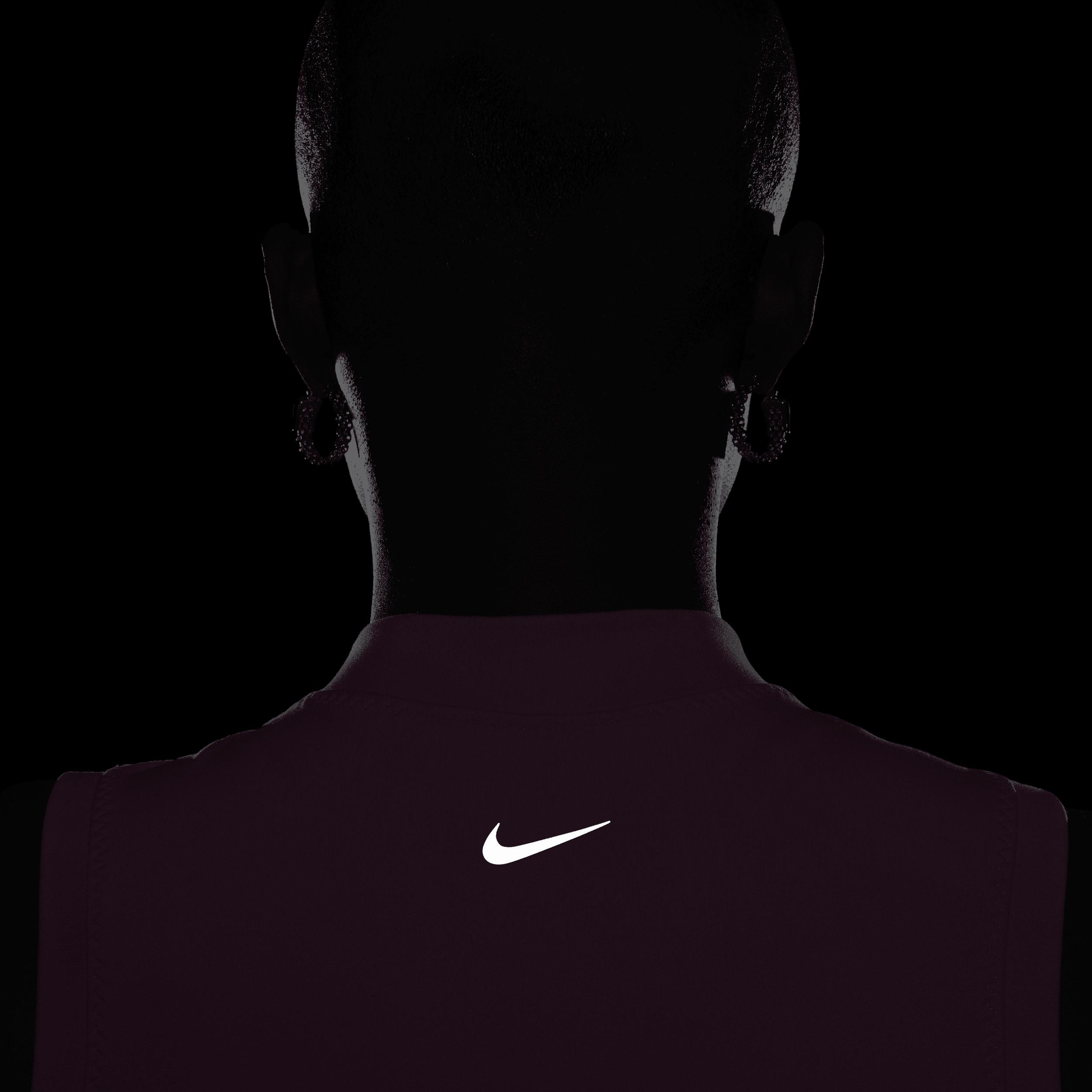 Nike Women's One Fitted Dri-FIT Mock-Neck Cropped Tank Top Product Image