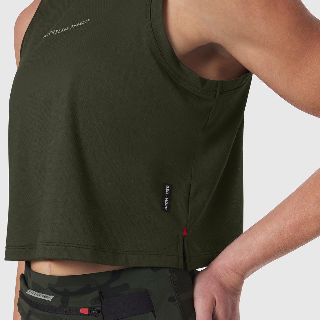 W020. AeroSilver® Tank Top - Olive "RP" Product Image