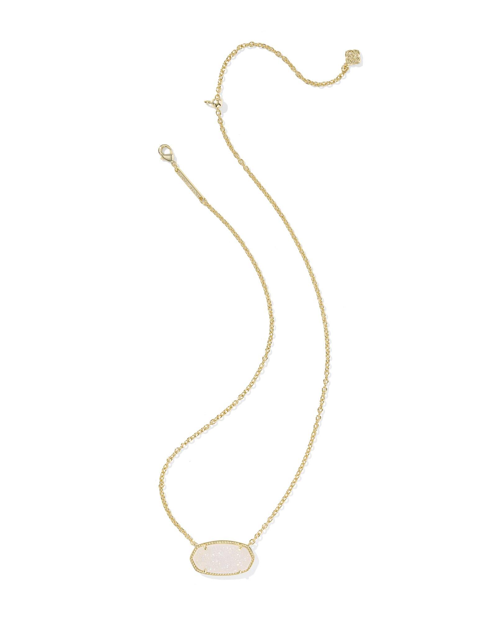 Elisa Gold Statement Short Pendant Necklace Product Image