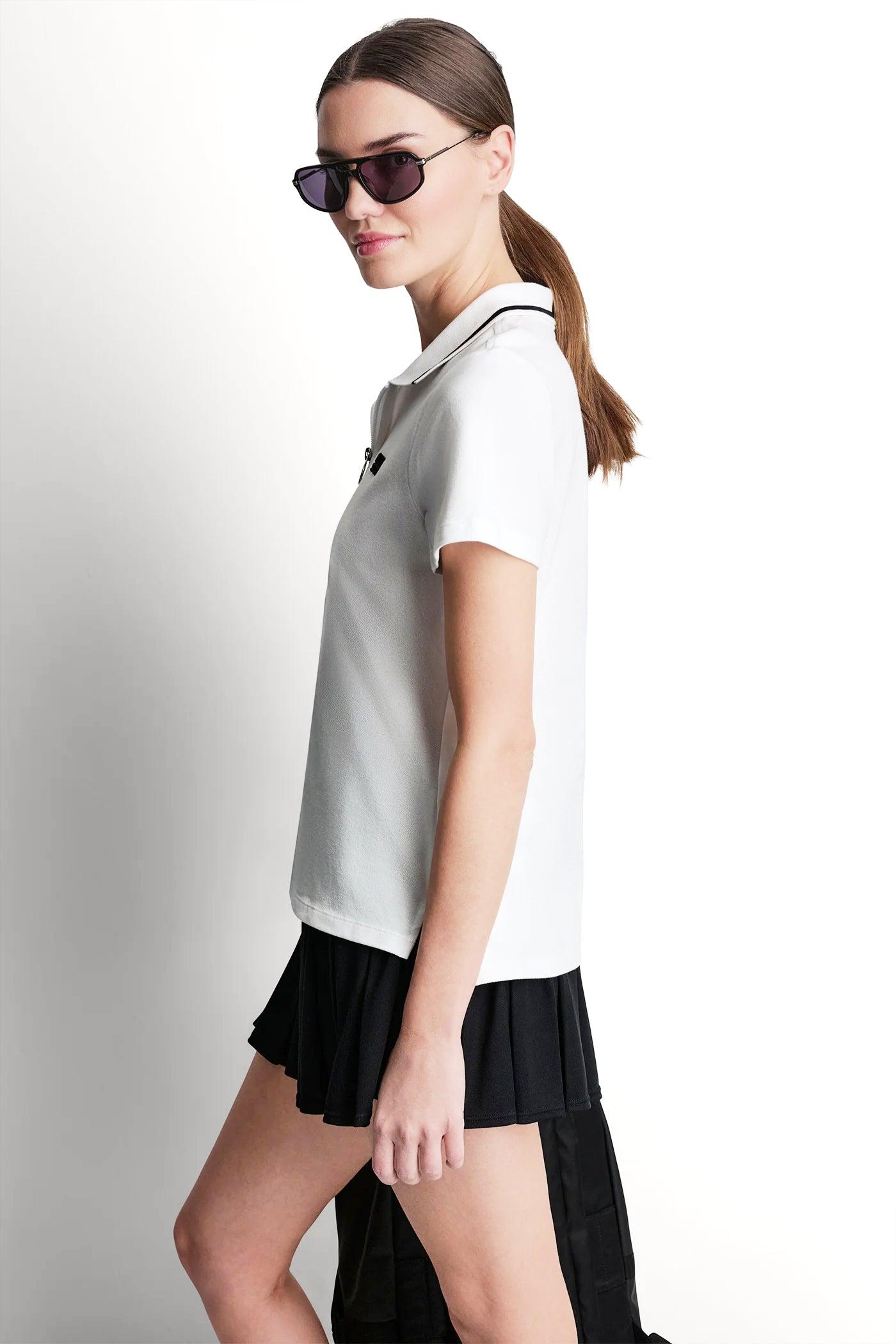 LOGO EMBROIDERED ZIP POLO Product Image