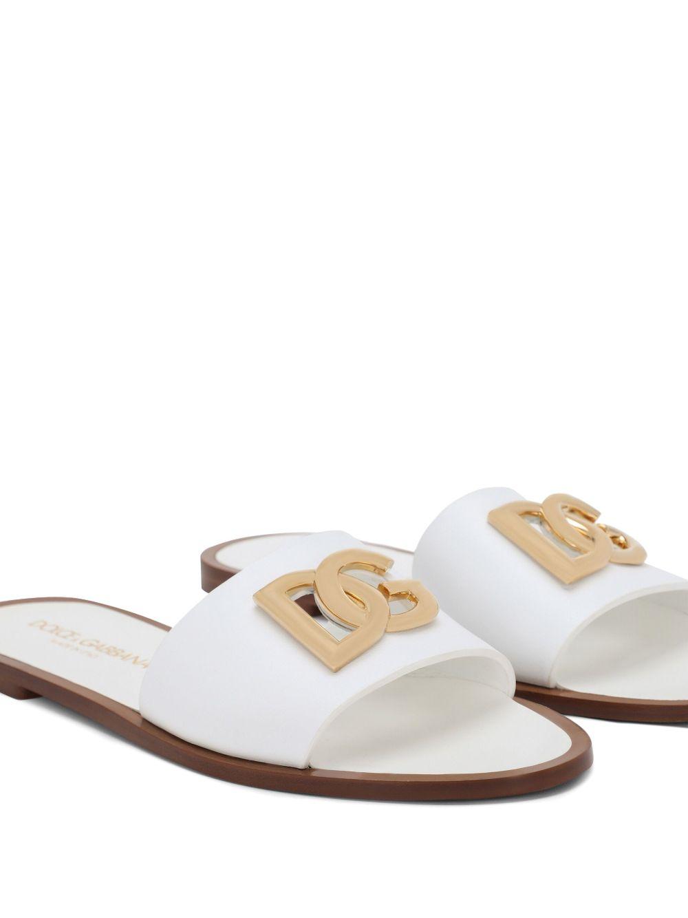 DG-logo leather sandals Product Image