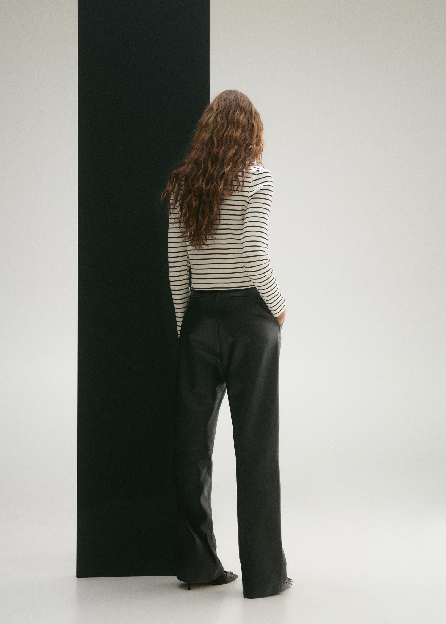 Stripped knit cardigan - Women | MANGO USA Product Image