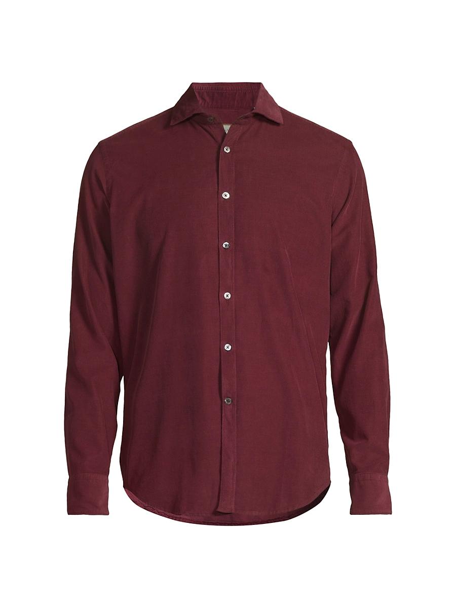 Mens Garment-Dyed Corduroy Sport Shirt Product Image