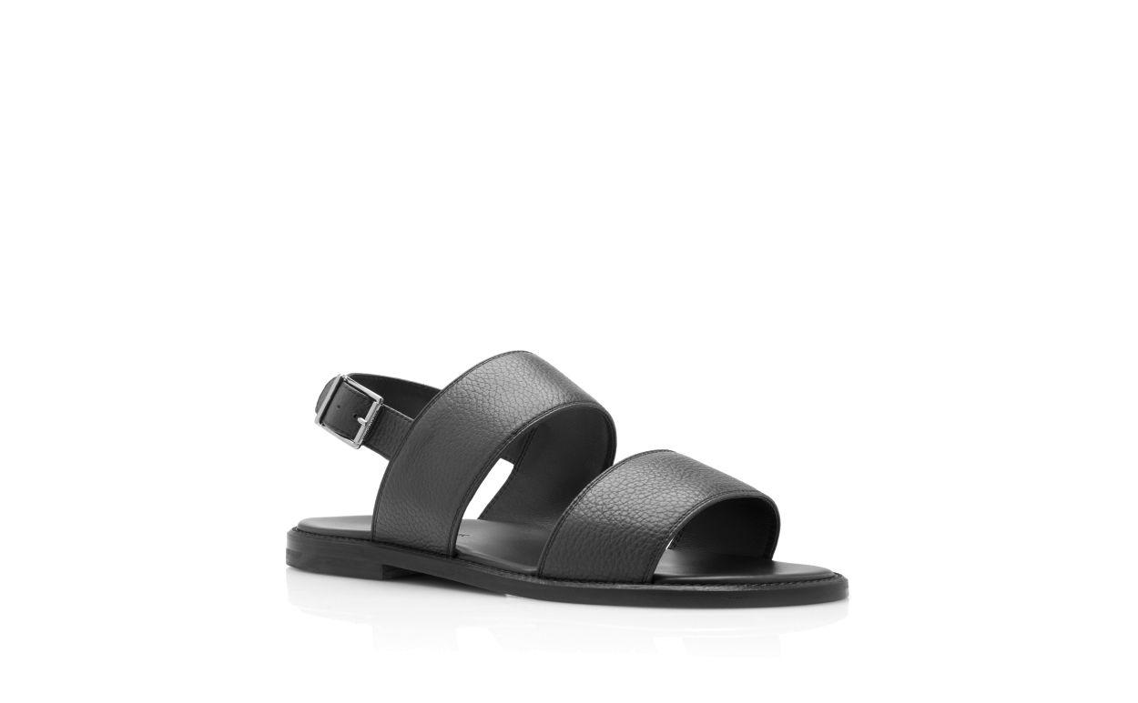 BULGOBIS Black Calf Leather Sandals Product Image