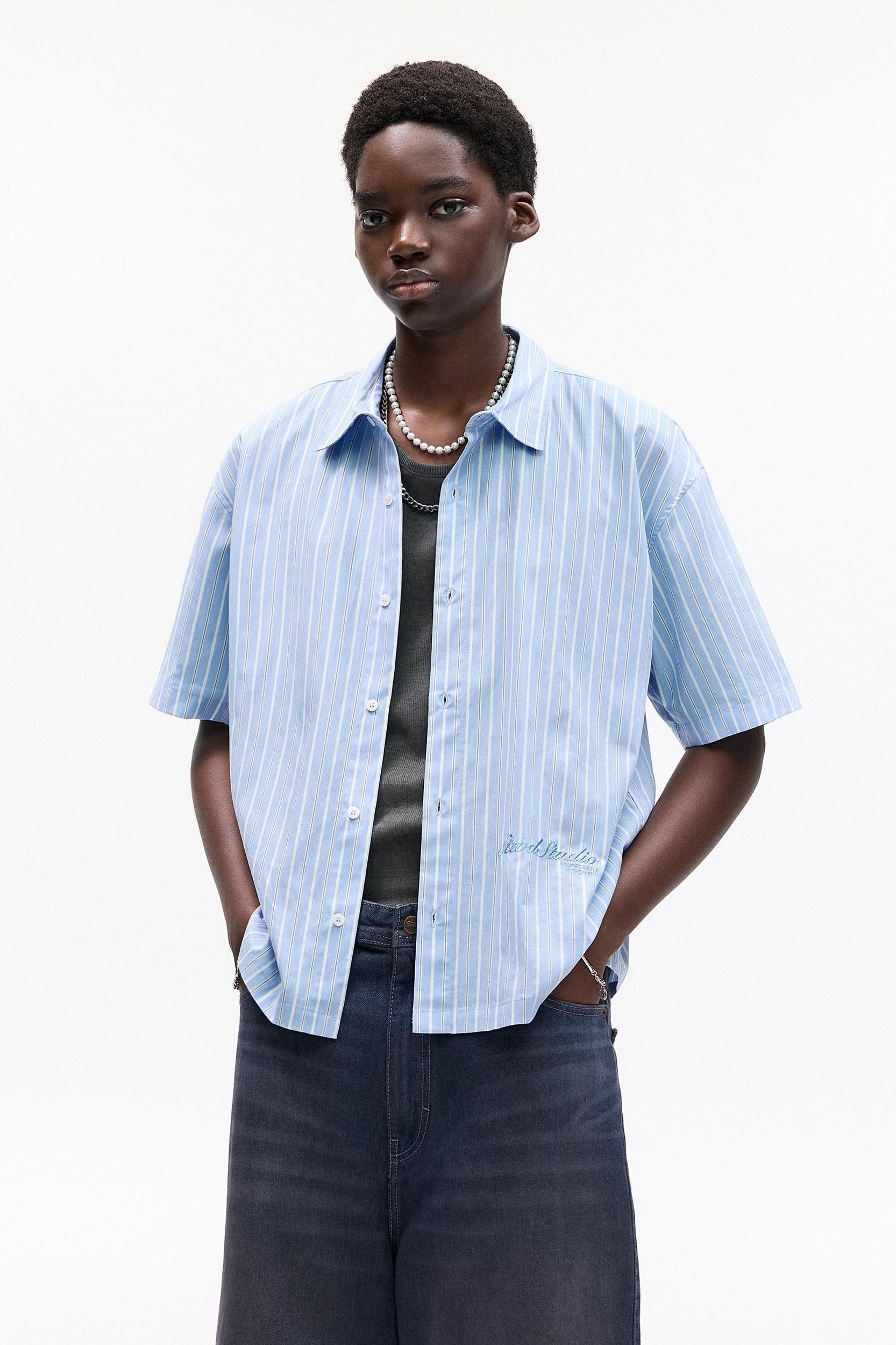 STWD striped short sleeve shirt Product Image