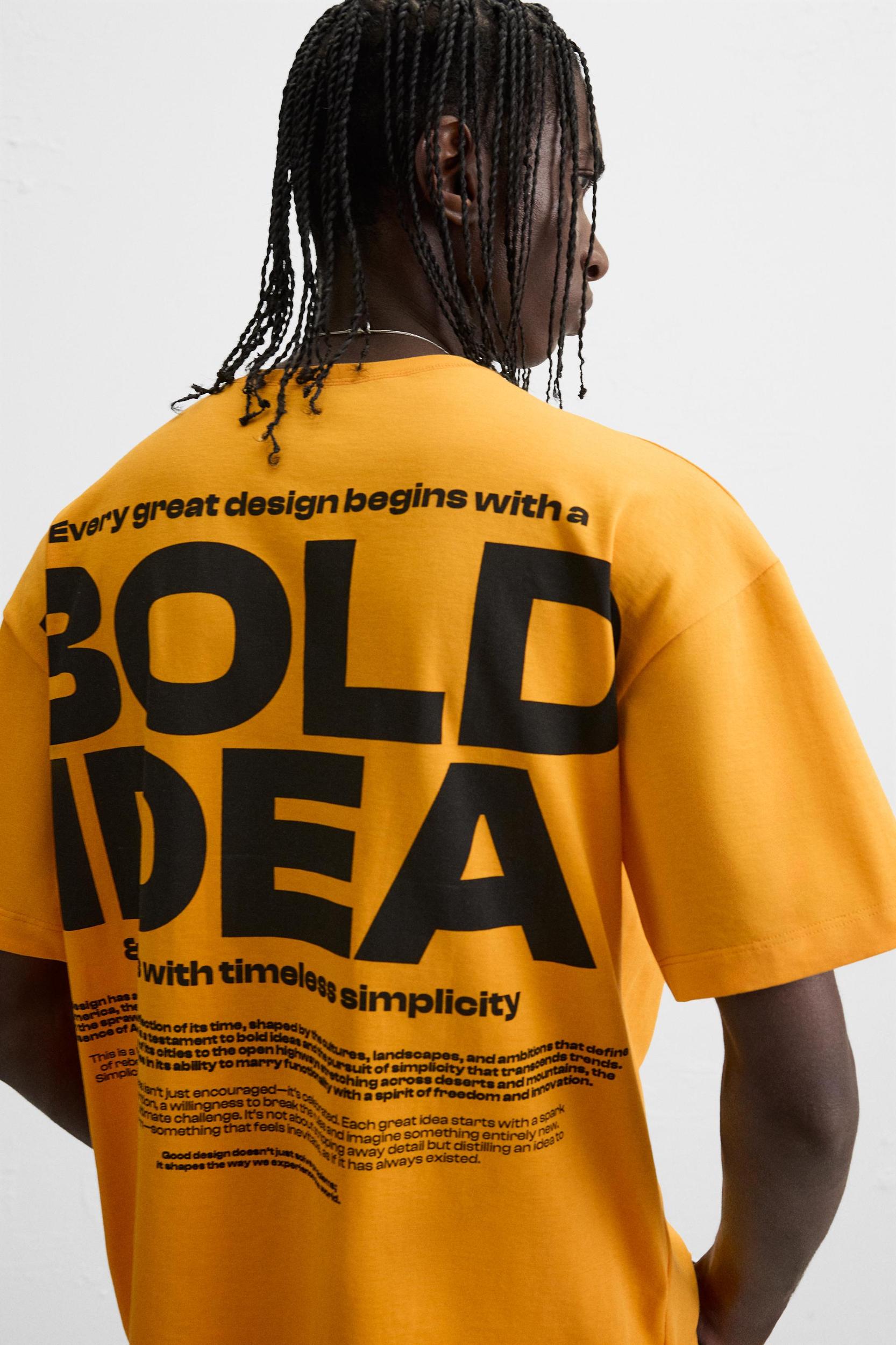 PRINTED TEXT T-SHIRT Product Image