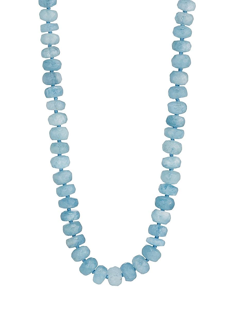 Womens Oracle Aquamarine Crystal Necklace Product Image