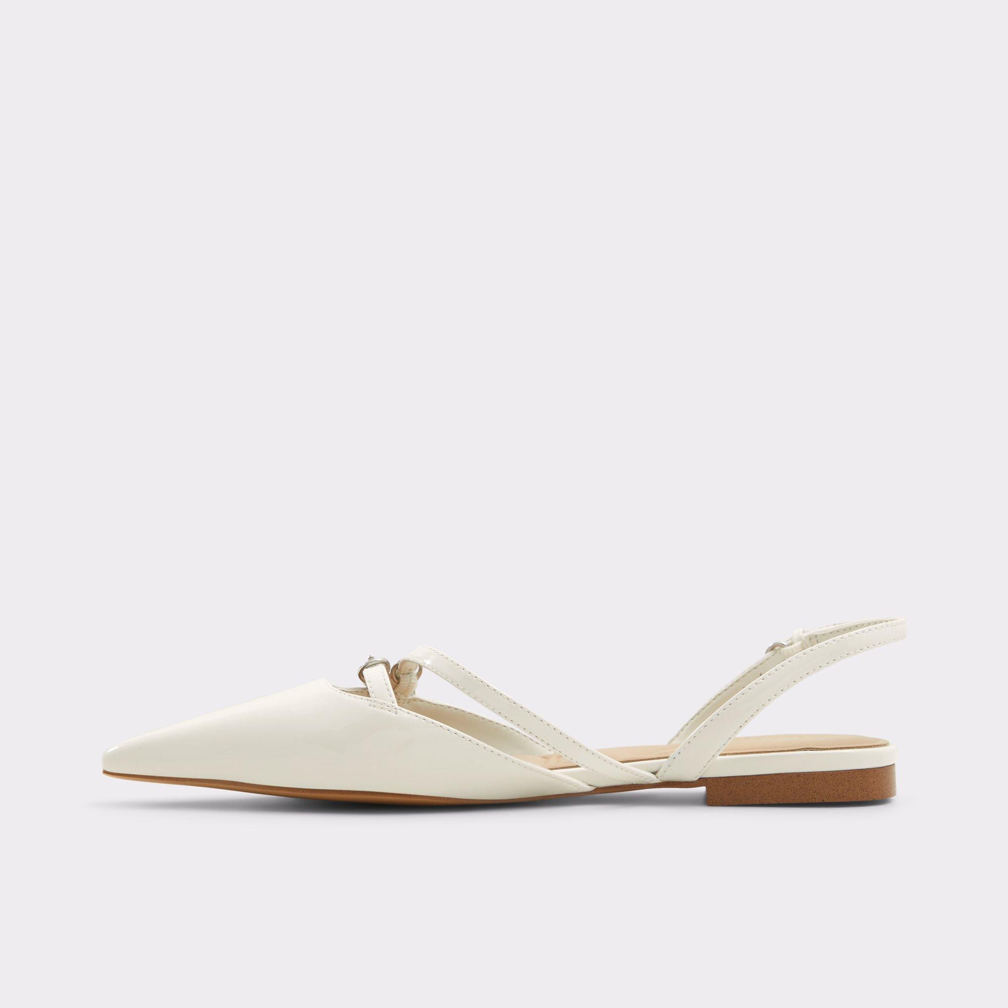 Alanie White/Bone Women's Ballet Flats | ALDO US Product Image