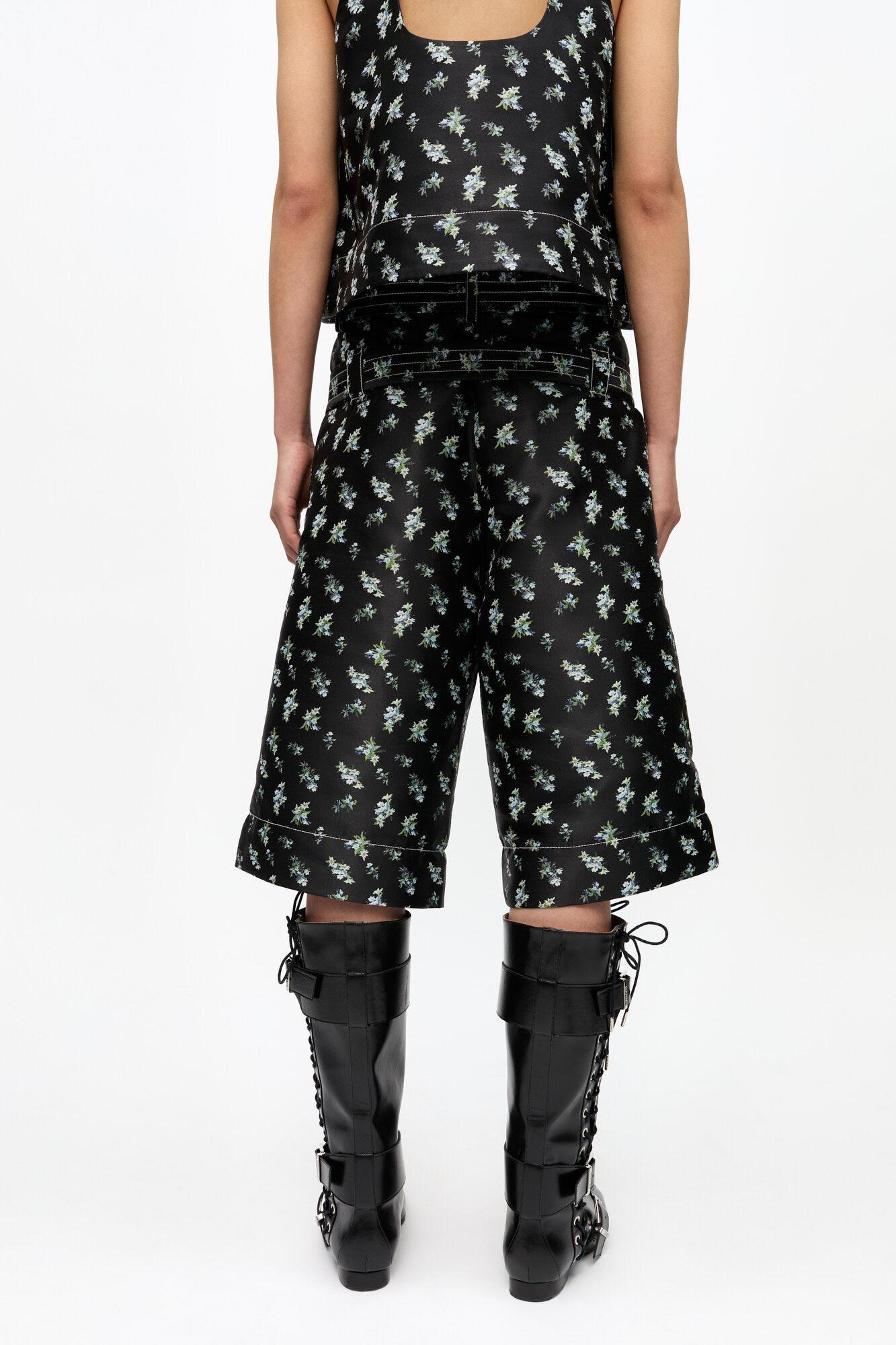 Floral Jacquard Shorts Product Image