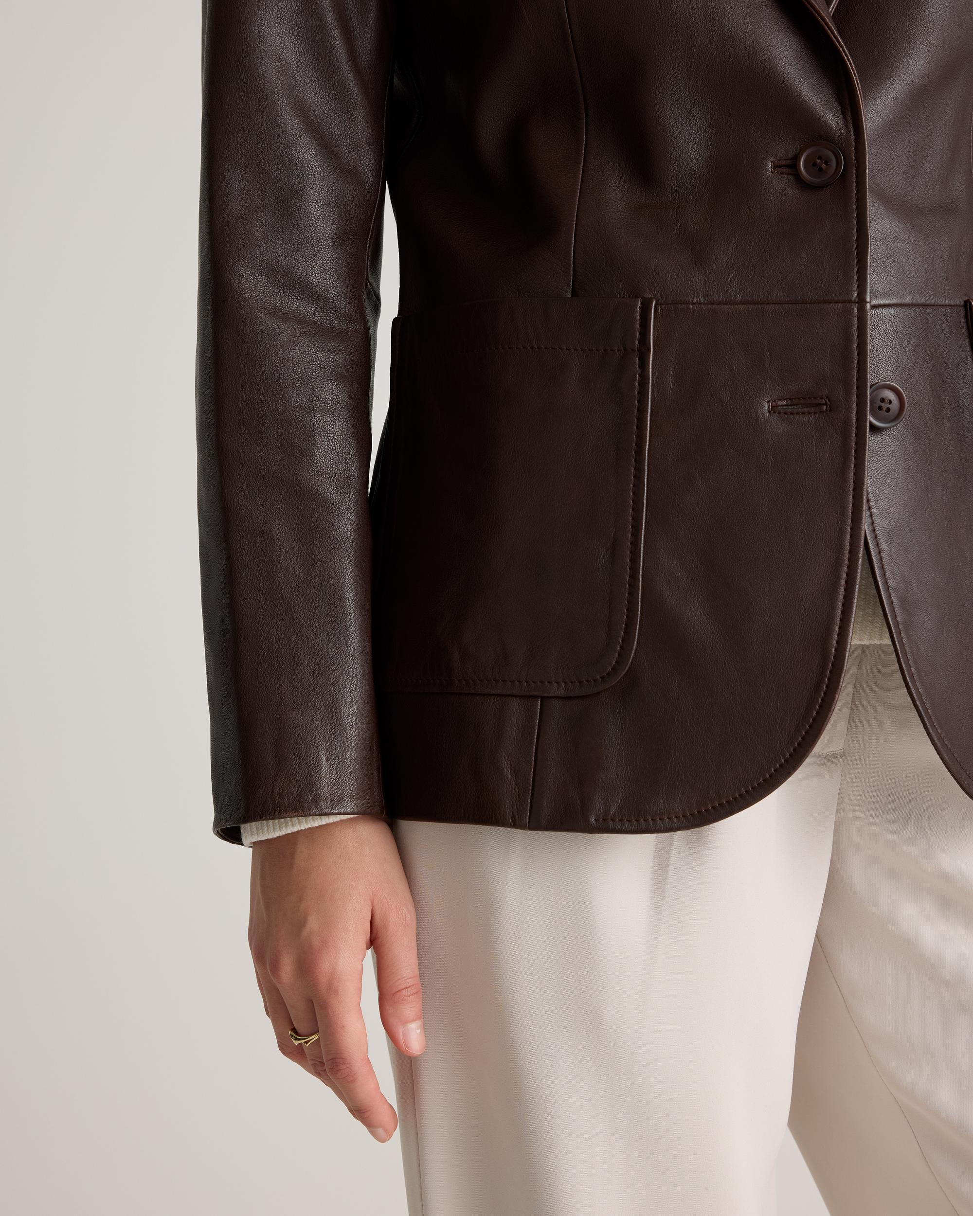 Quince | Women's Blazer Size XS, Leather Product Image