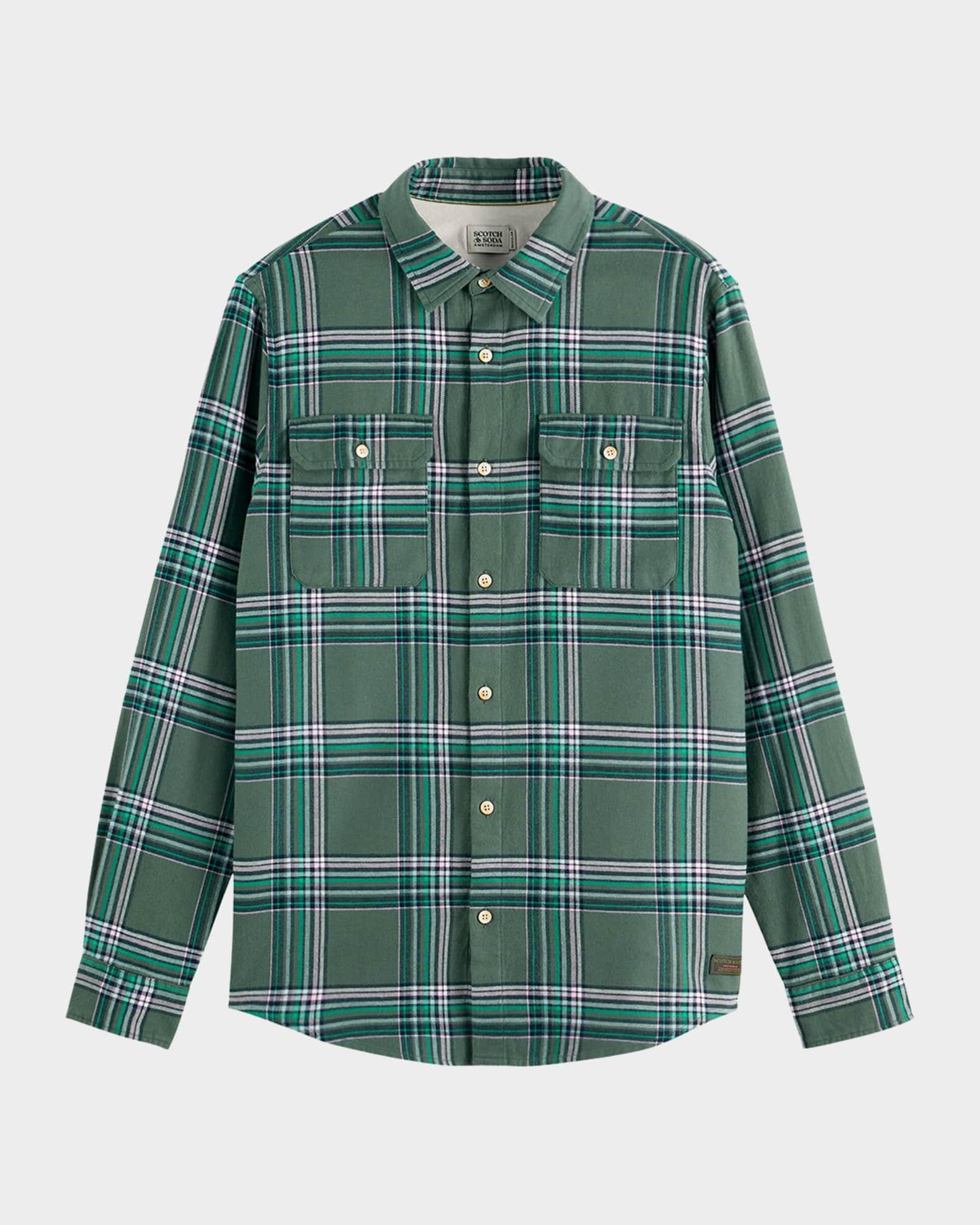 Men's Plaid Sport Shirt Product Image