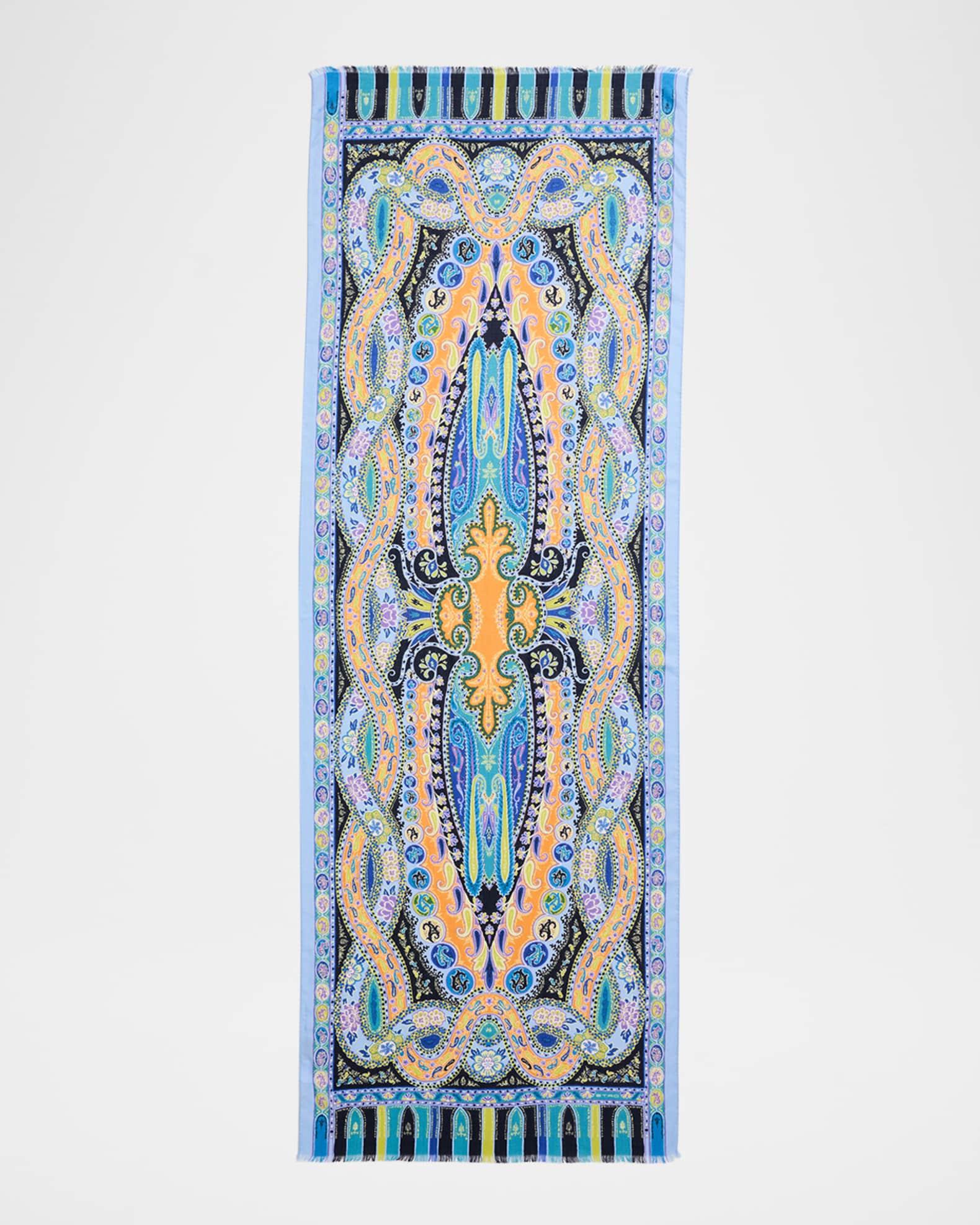 Paisley Wool-Silk Scarf Product Image