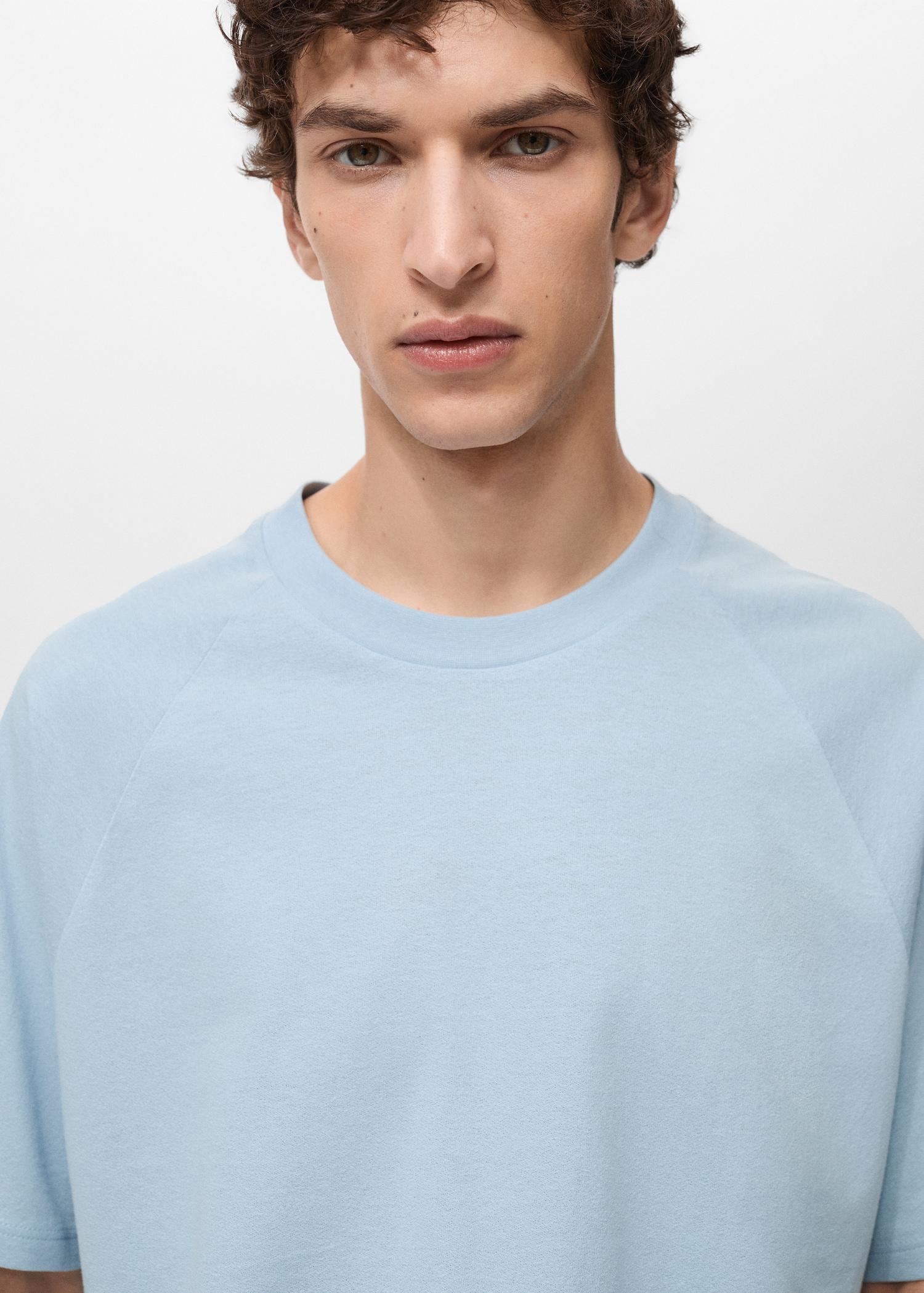 Relaxed fit cotton t-shirt - Men | MANGO USA Product Image