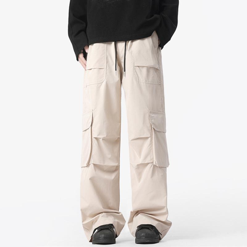 Retro Paratrooper Pleated Functional Cargo Pants Product Image