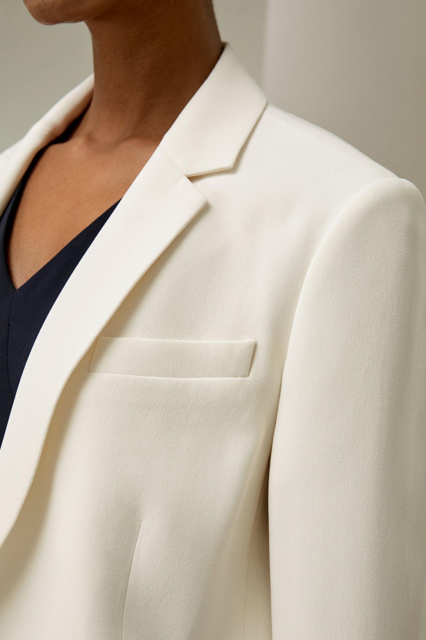 LILYSILK Black Silk Blazer - for Women - Black Mulberry Silk - Wardrobe Must-Have Tailored Silk Tops 14 Product Image