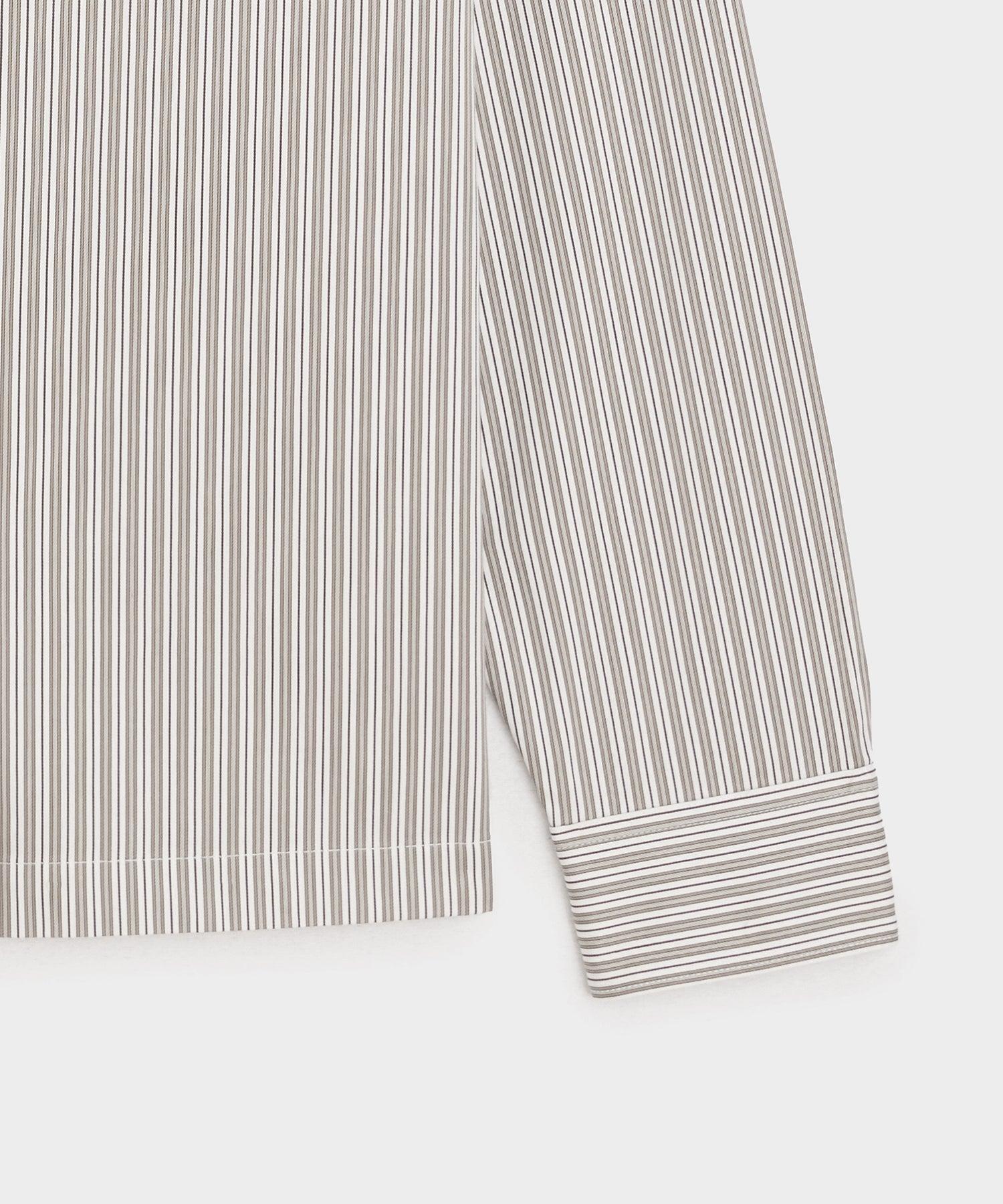 Cropped Poplin Camp Collar Shirt Product Image