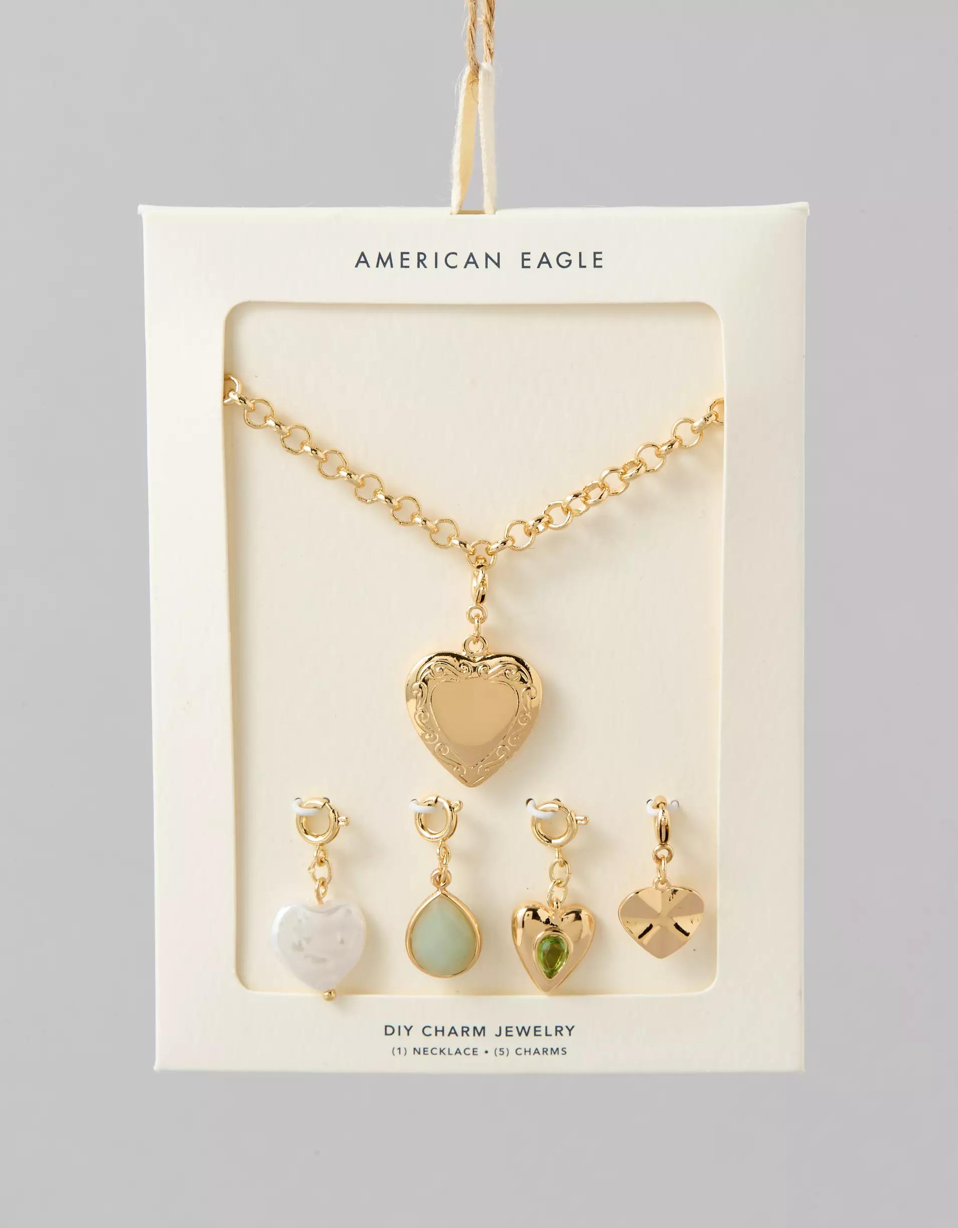 AEO Heart Charm Kit Necklace Product Image
