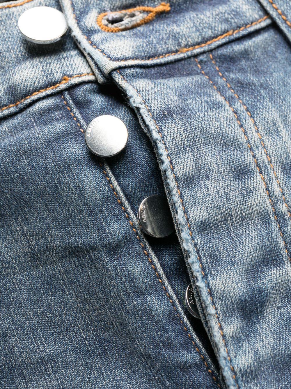 Varsity ripped skinny jeans Product Image