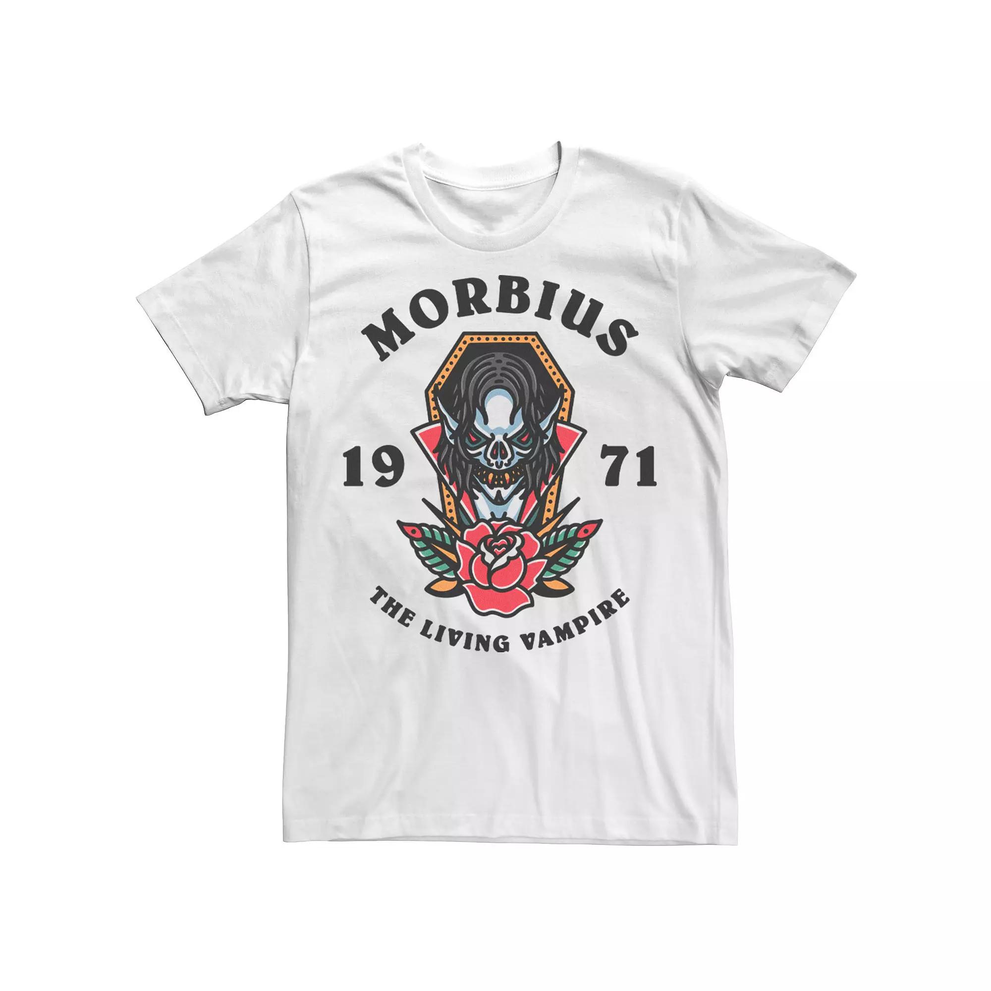 Men's Marvel Morbius The Living Vampire 1971 Tattoo Style Tee,  Product Image