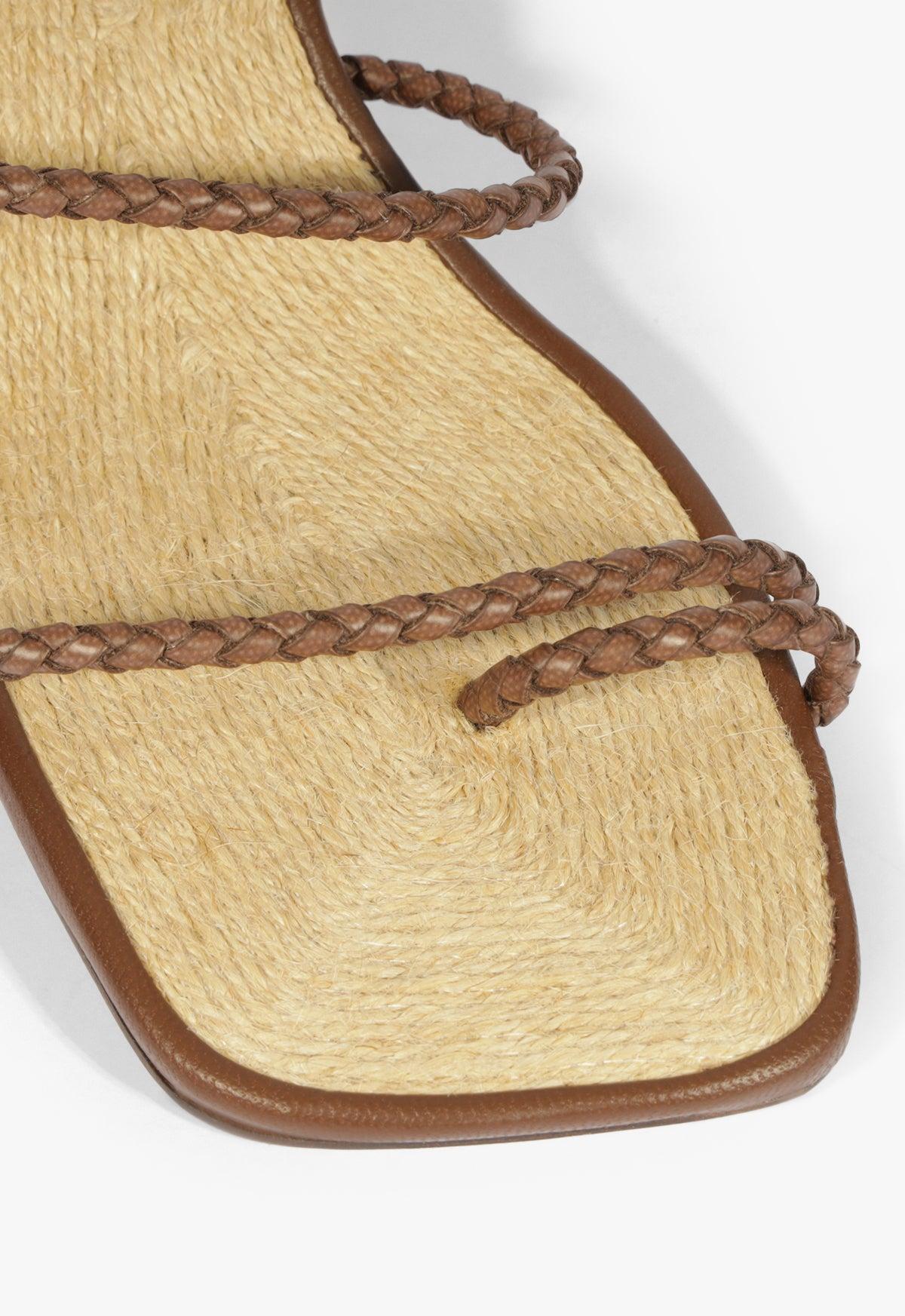Kaya Straw Mid Sandal Product Image