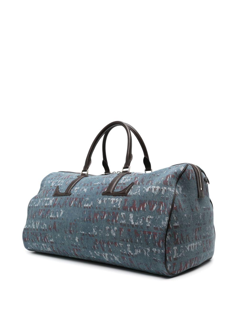 x Future monogram-pattern denim holdall Product Image