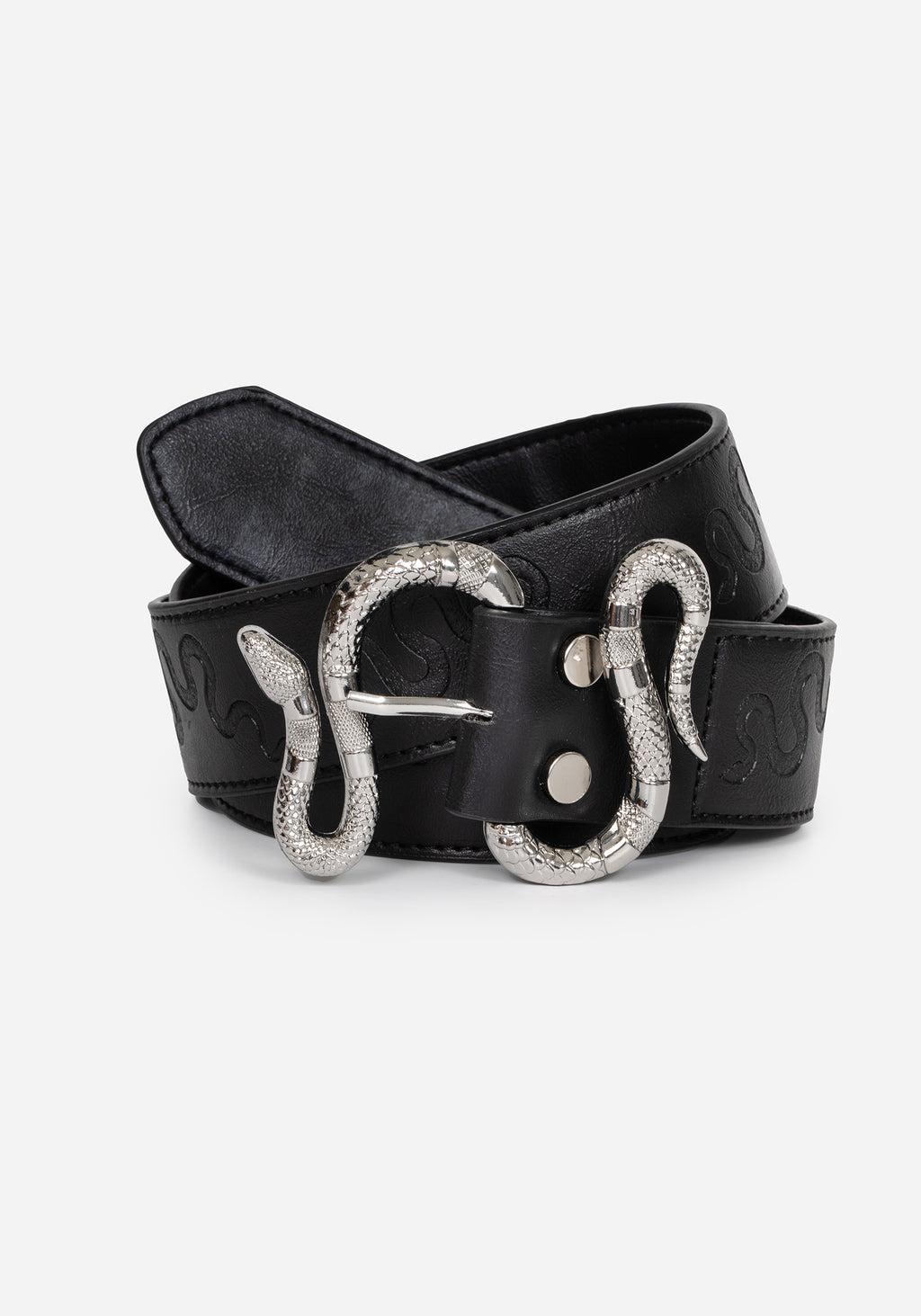 Mamba Debossed Belt With Snake Buckle Product Image