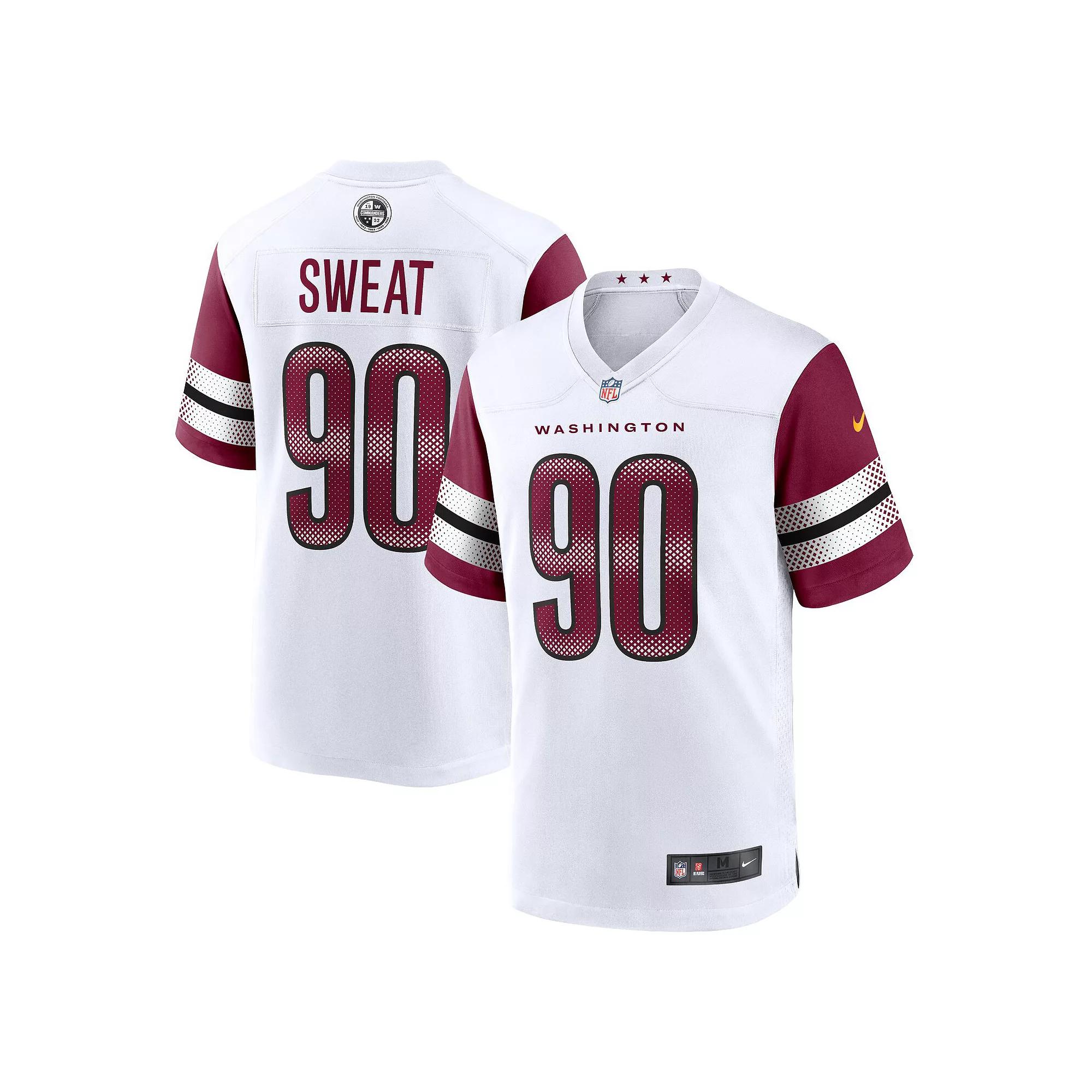 Men's Nike Montez Sweat White Washington Commanders Game Jersey, Size: XL, Wft White Product Image