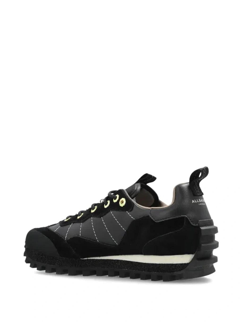 ALLSAINTS Nevis Cleated Sneaker In Black Product Image