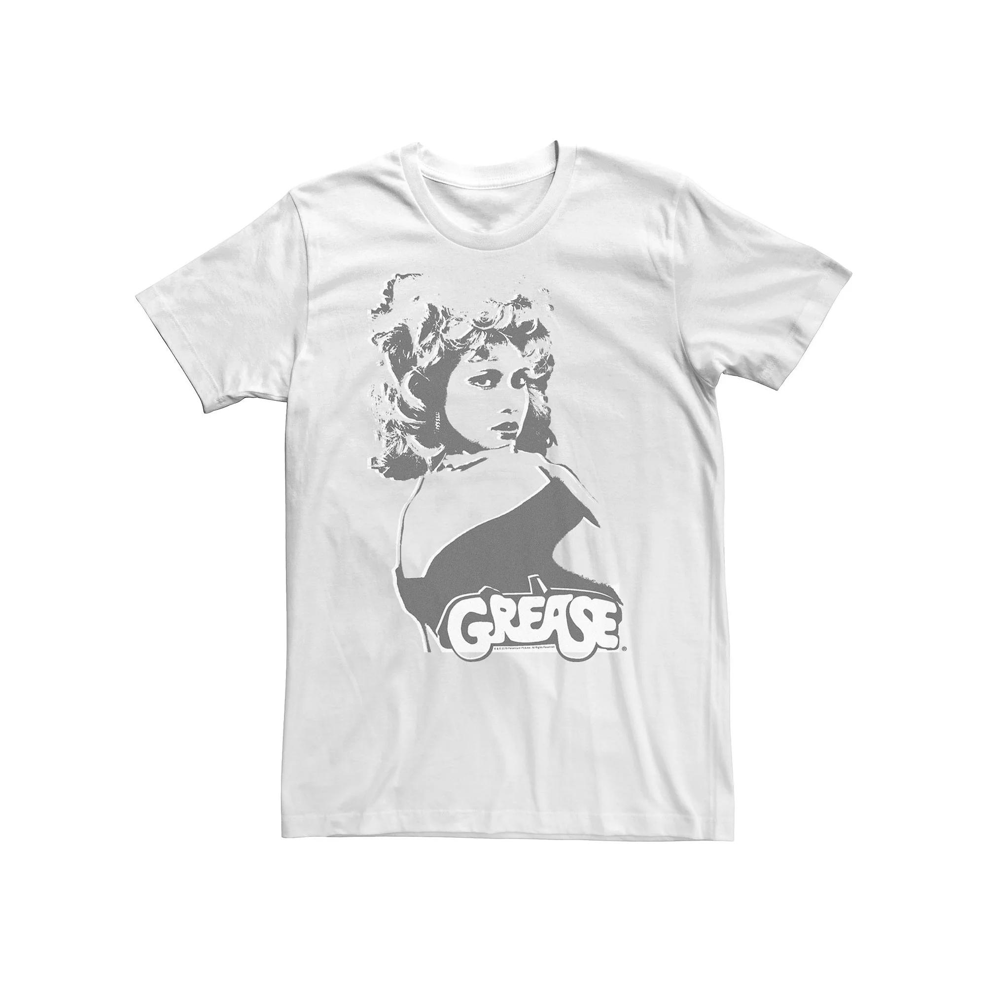 Big & Tall Grease Sandy Poster Graphic Tee, Men's, Size: XXL Tall, White Product Image