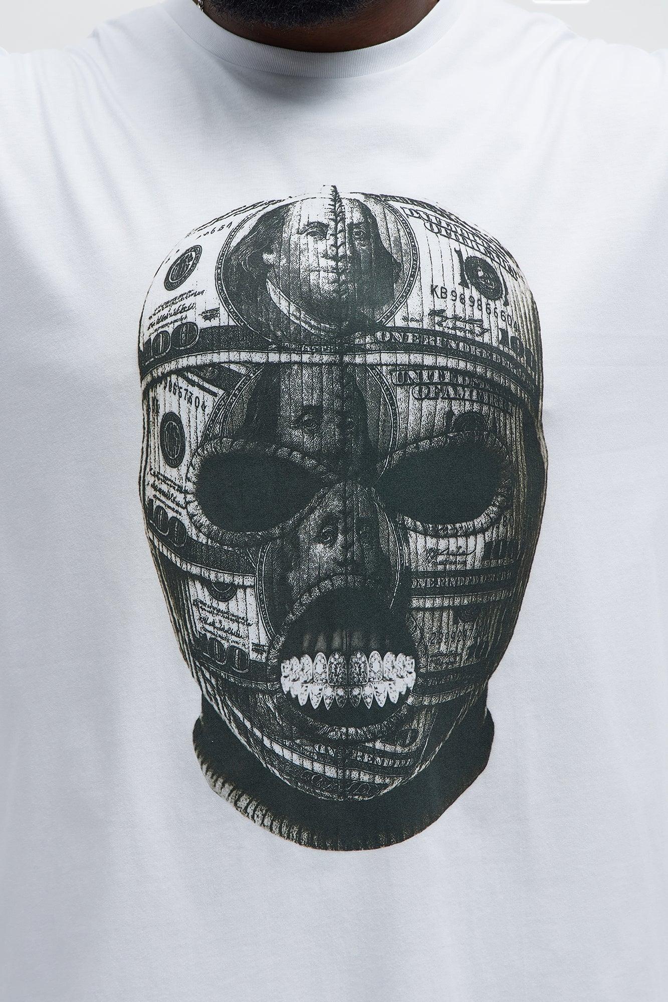 Money Mask Short Sleeve Tee - White Product Image