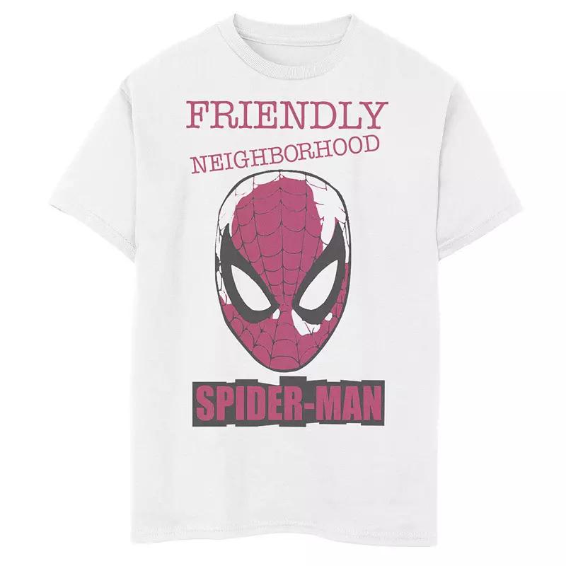 Boys 8-20 Marvel Spider-Man Friendly Neighborhood Front Face Portrait Graphic Tee, Boy's,  Product Image