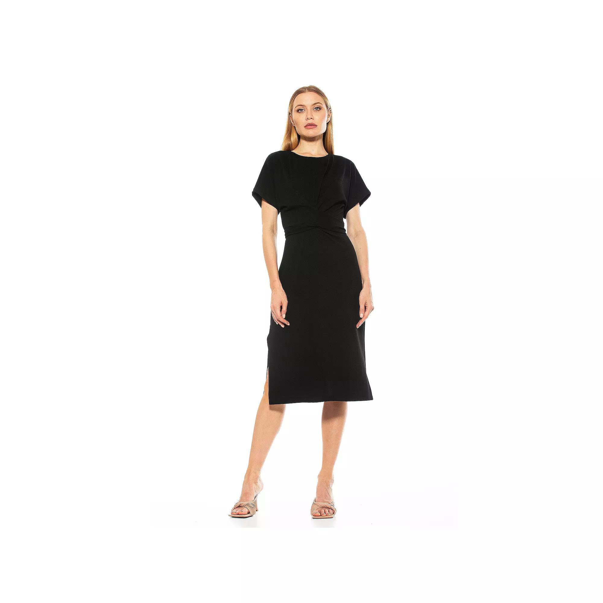 Women's ALEXIA ADMOR Knot-Waist Midi Shift Dress,  Product Image