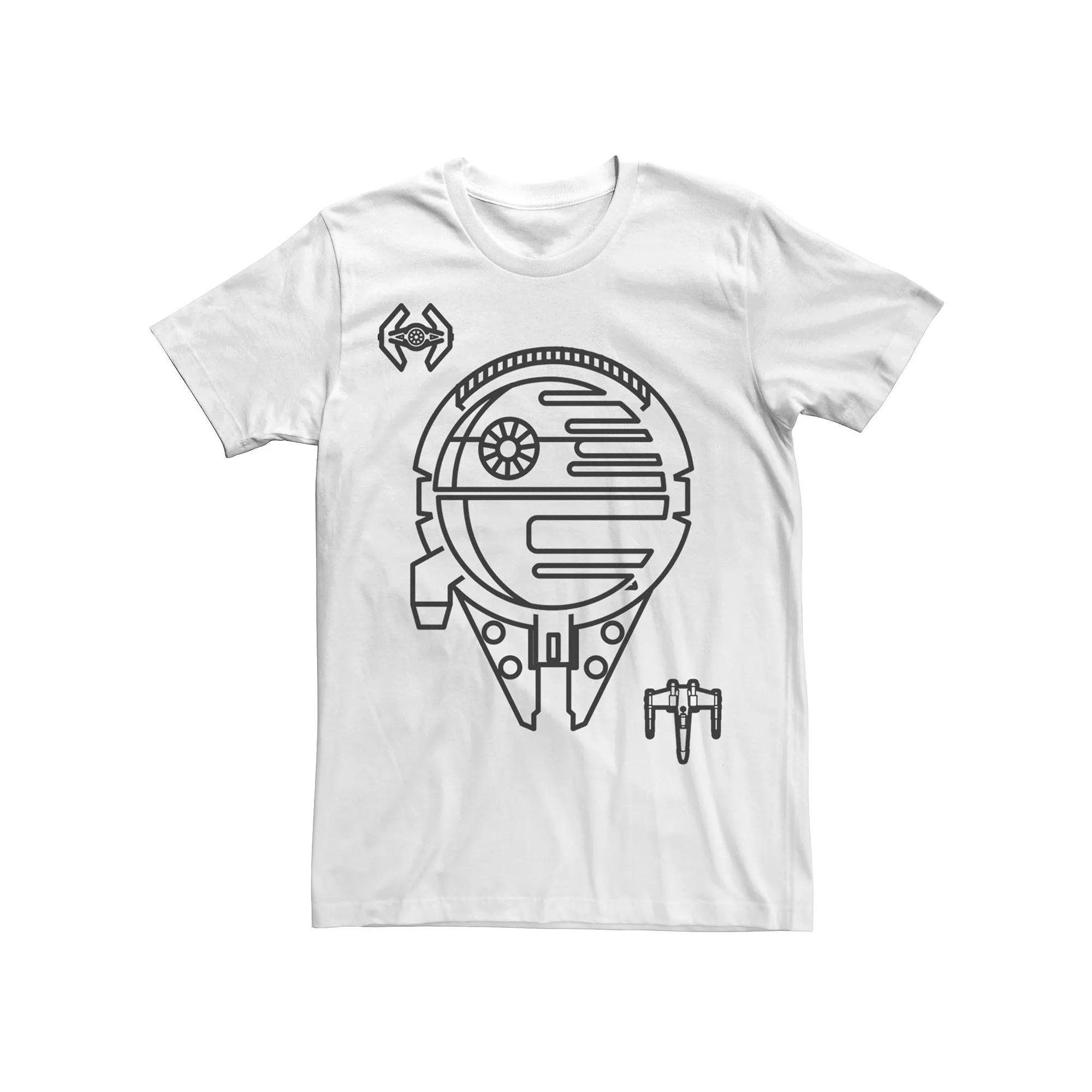 Men's Star Wars Millennium Falcon Tie Fighter X-Wing Tee,  Product Image