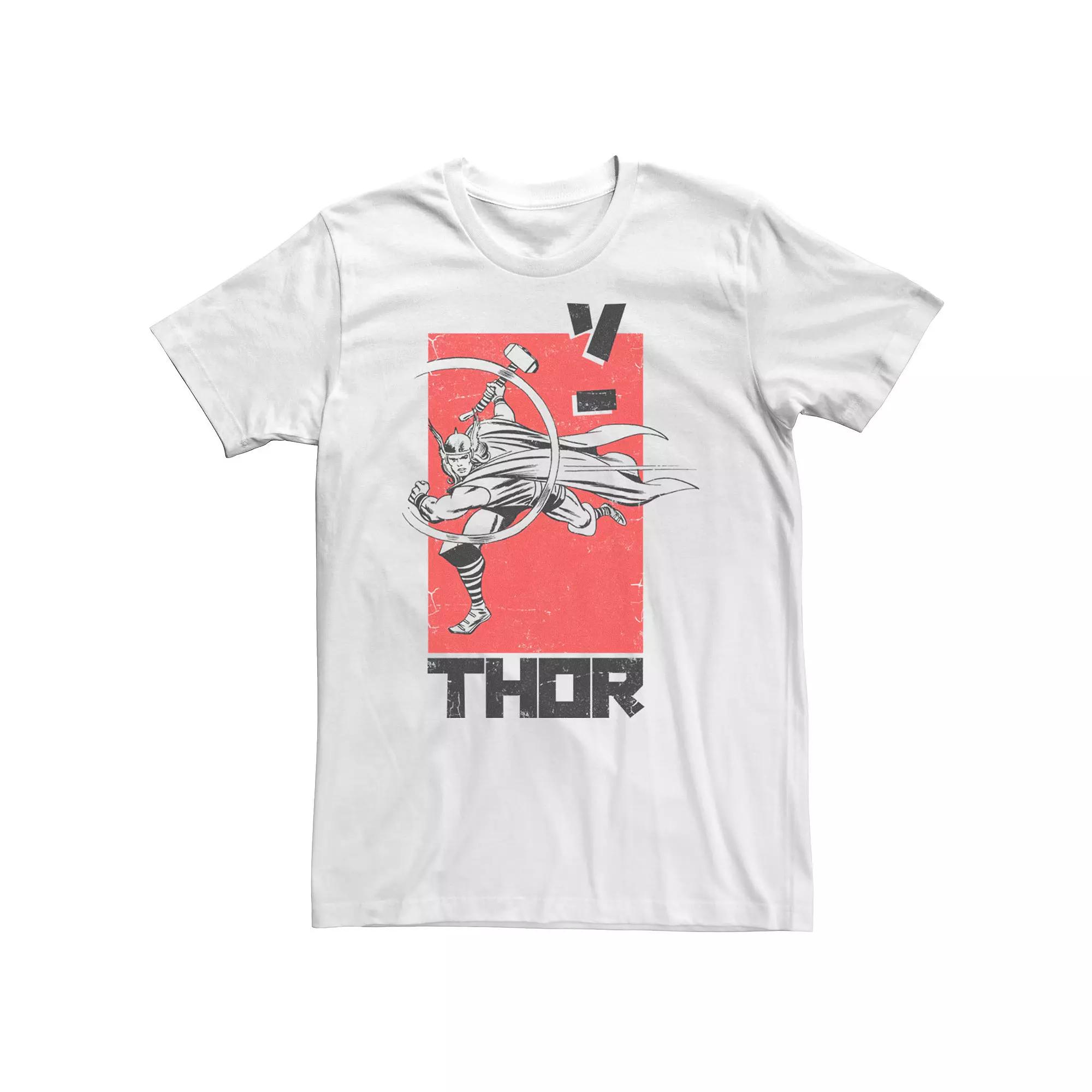 Men's Marvel Thor Kanji Abstract Poster Tee,  Product Image