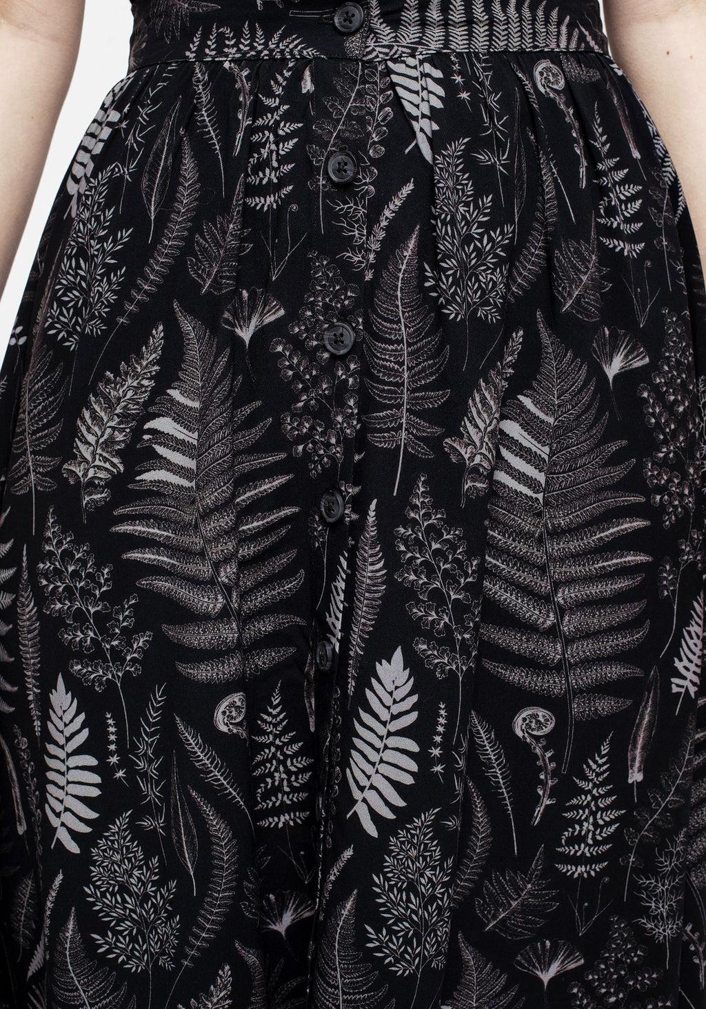 Maidenhair Button Up Midi Skirt Product Image