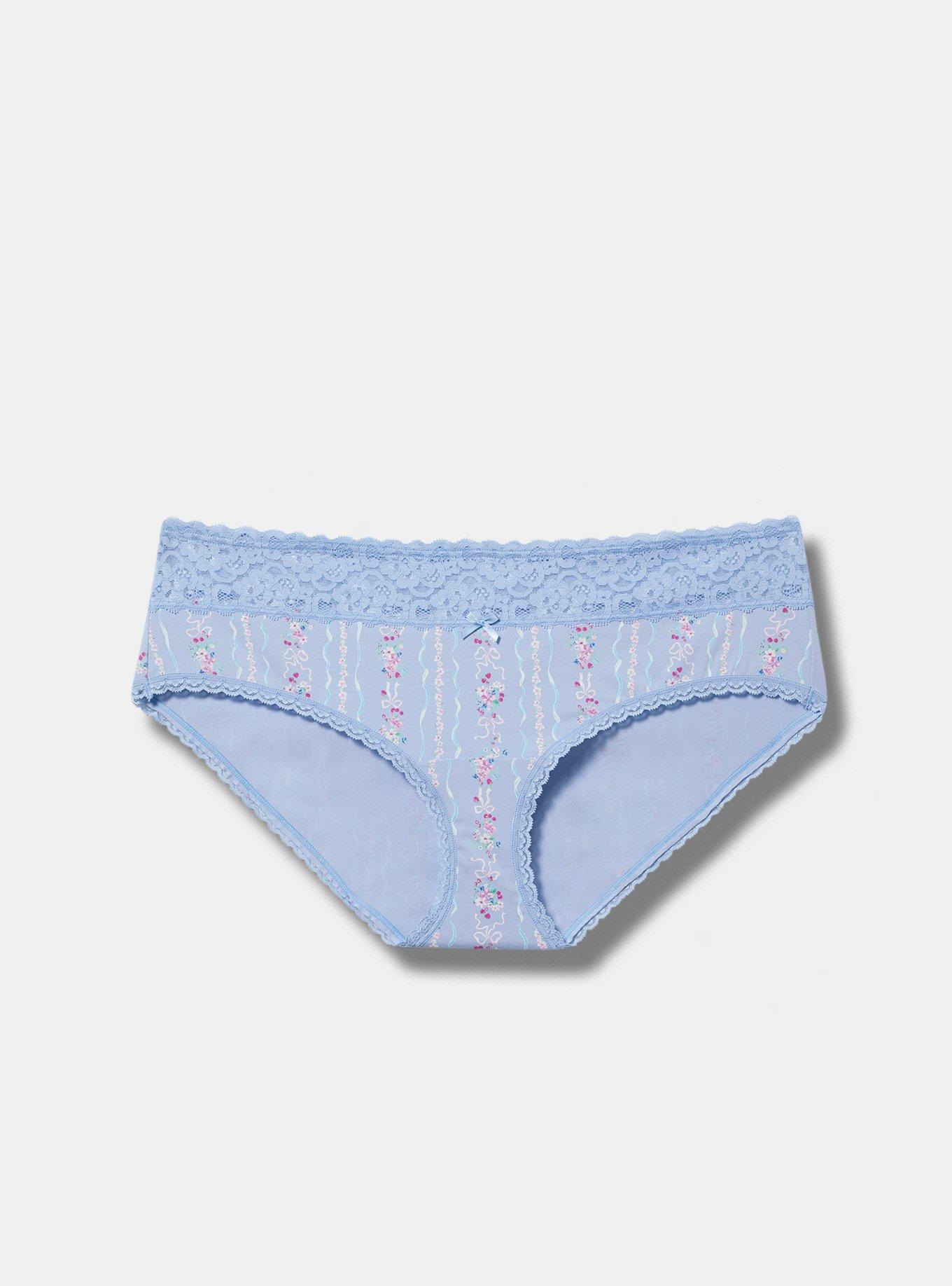 Cotton Mid-Rise Hipster Lace Trim Panty Product Image